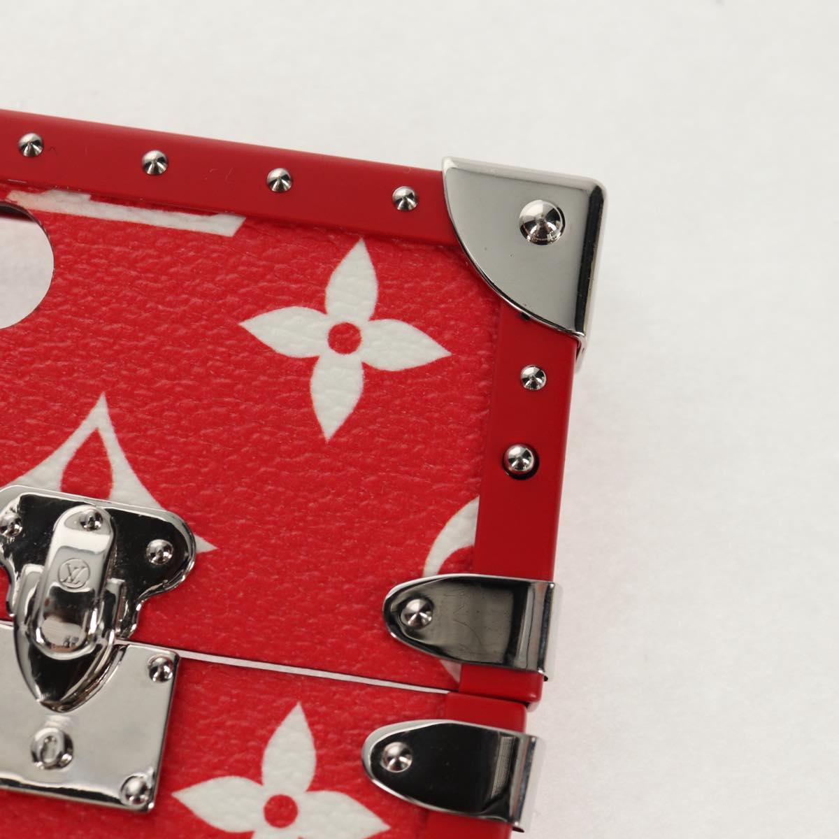 LOUIS VUITTON Louis Vuitton × Supreme iPhone 7 Case Red M67758 LV Auth 155103M