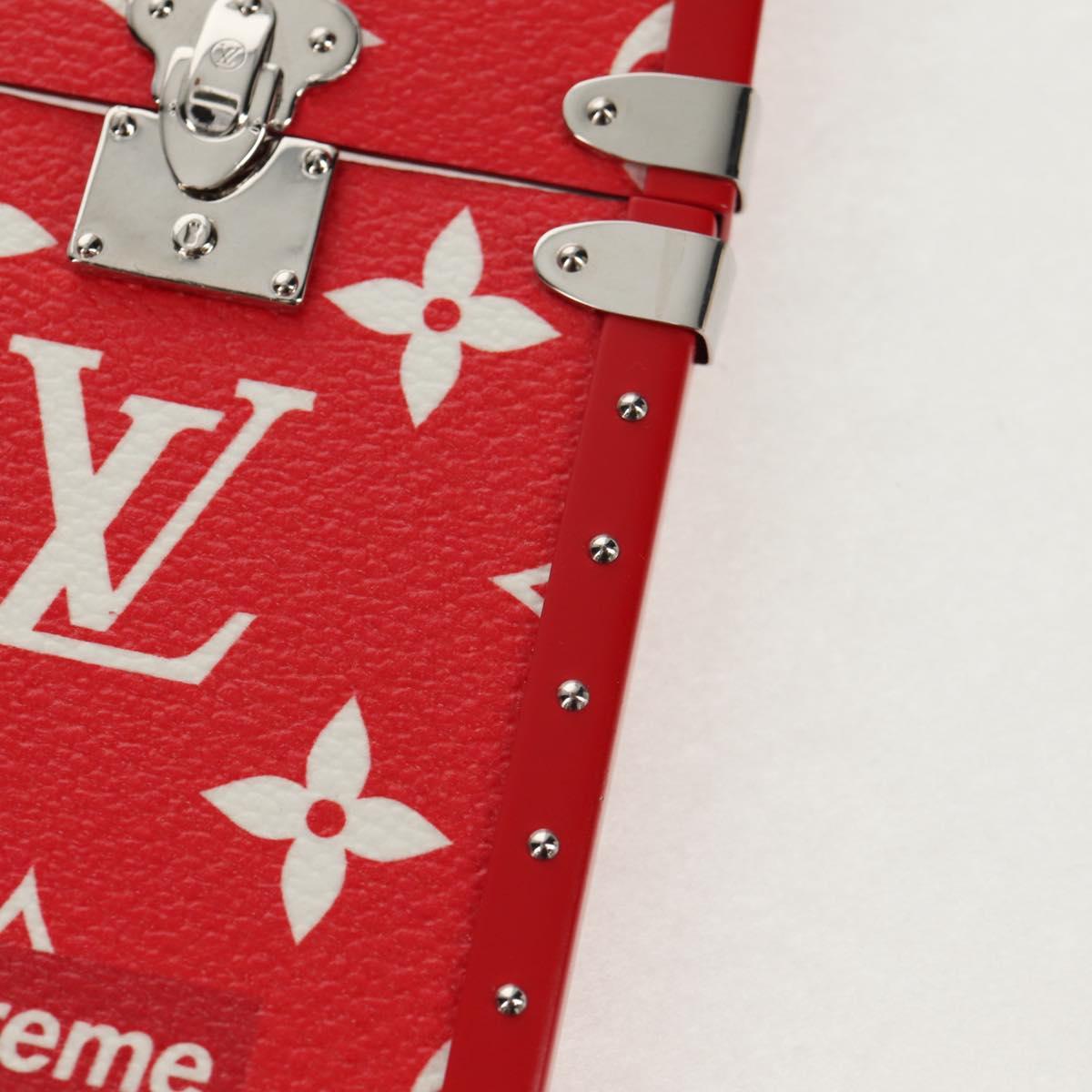 LOUIS VUITTON Louis Vuitton × Supreme iPhone 7 Case Red M67758 LV Auth 155103M