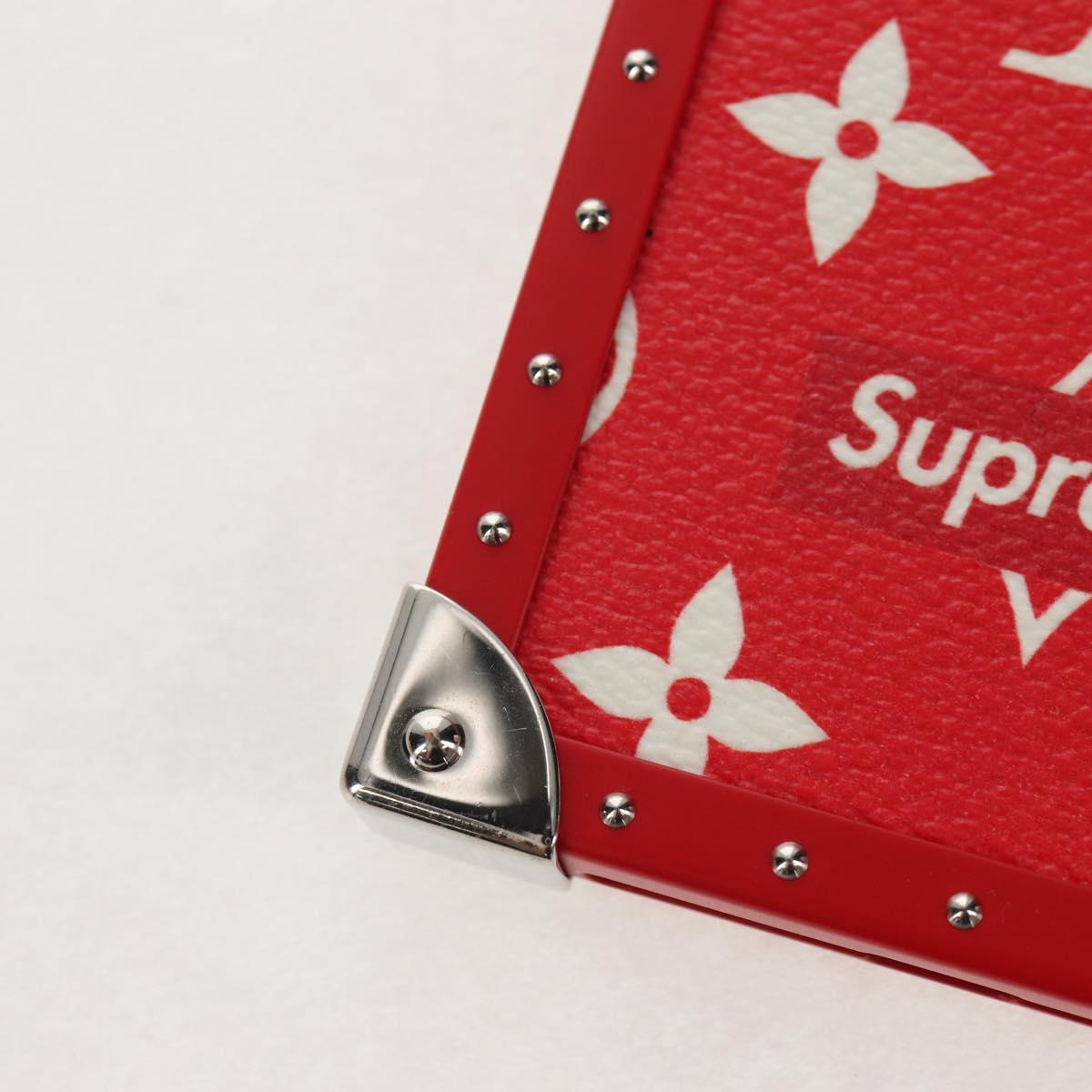 LOUIS VUITTON Louis Vuitton × Supreme iPhone 7 Case Red M67758 LV Auth 155103M