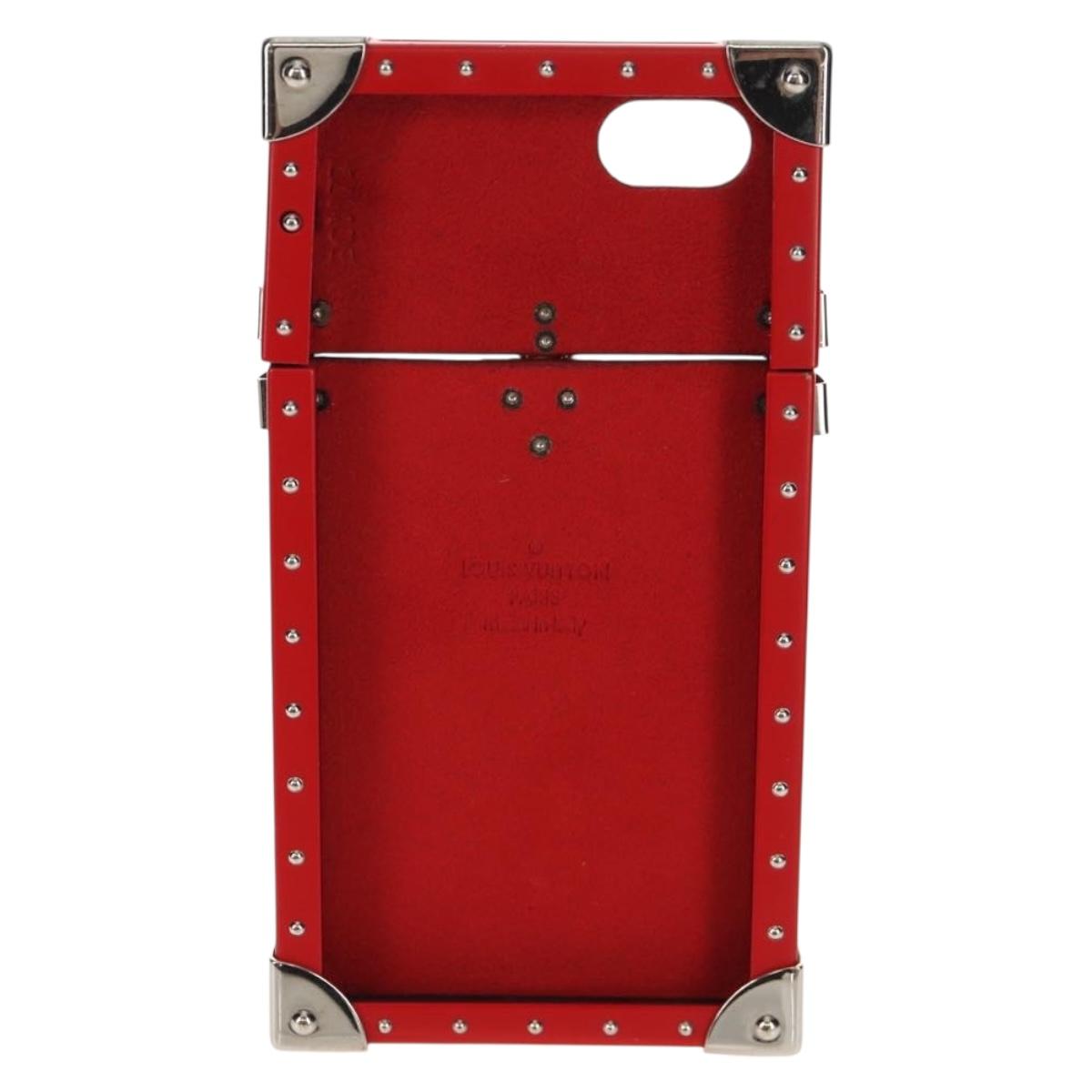 LOUIS VUITTON Louis Vuitton × Supreme iPhone 7 Case Red M67758 LV Auth 155103M