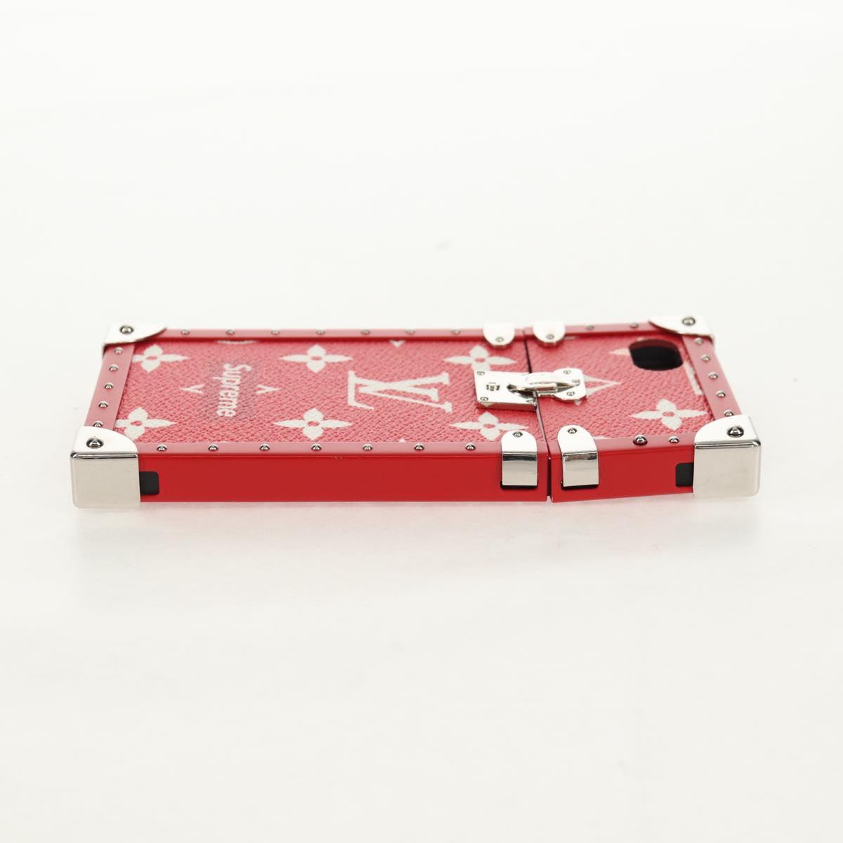 LOUIS VUITTON Louis Vuitton × Supreme iPhone 7 Case Red M67758 LV Auth 155103M