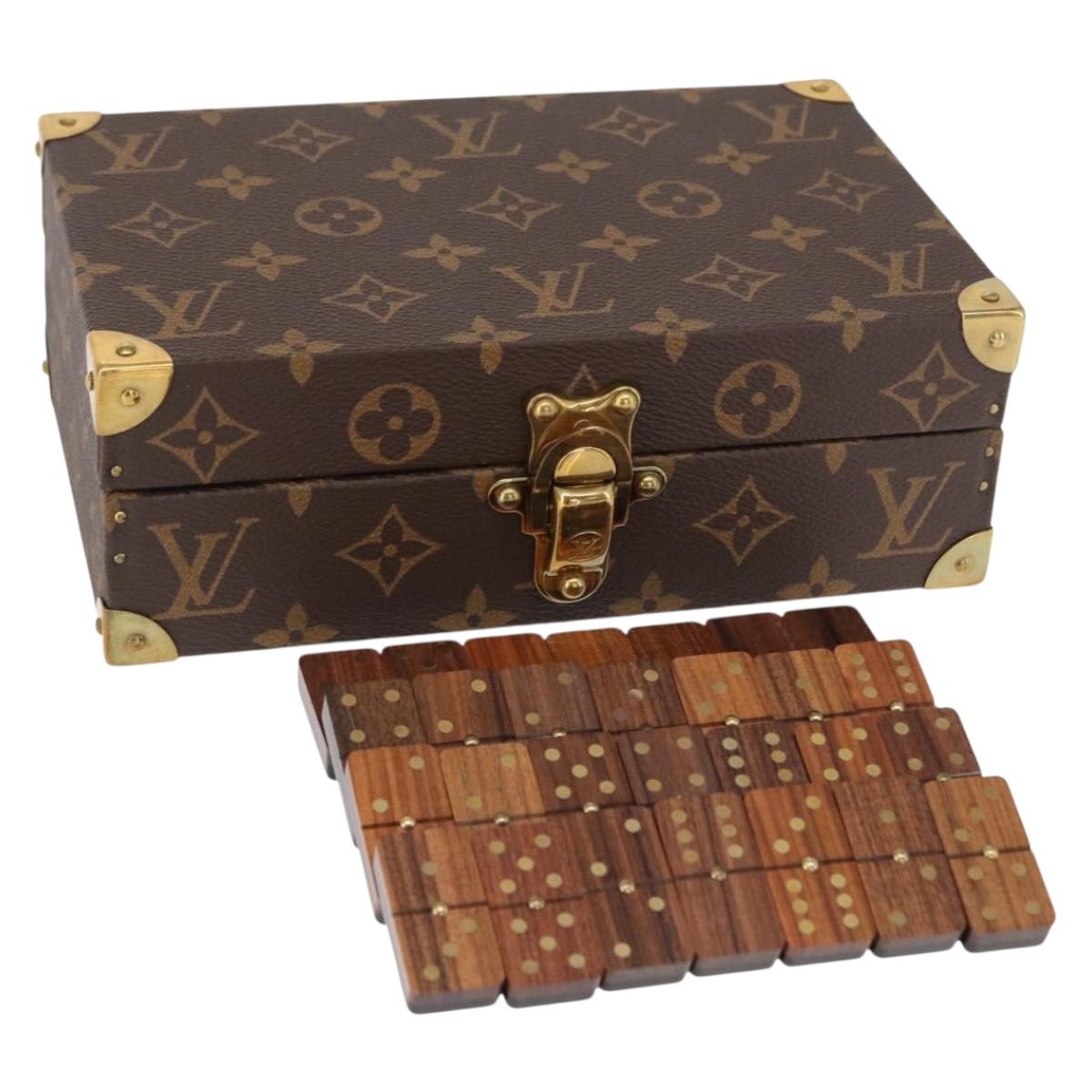 LOUIS VUITTON Monogram Coffret Domino Set Domino Clear LV Auth 155106SM