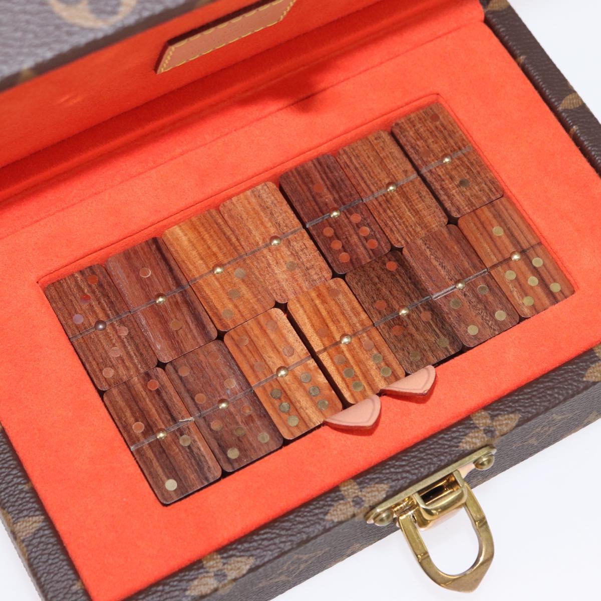 LOUIS VUITTON Monogram Coffret Domino Set Domino Clear LV Auth 155106SM