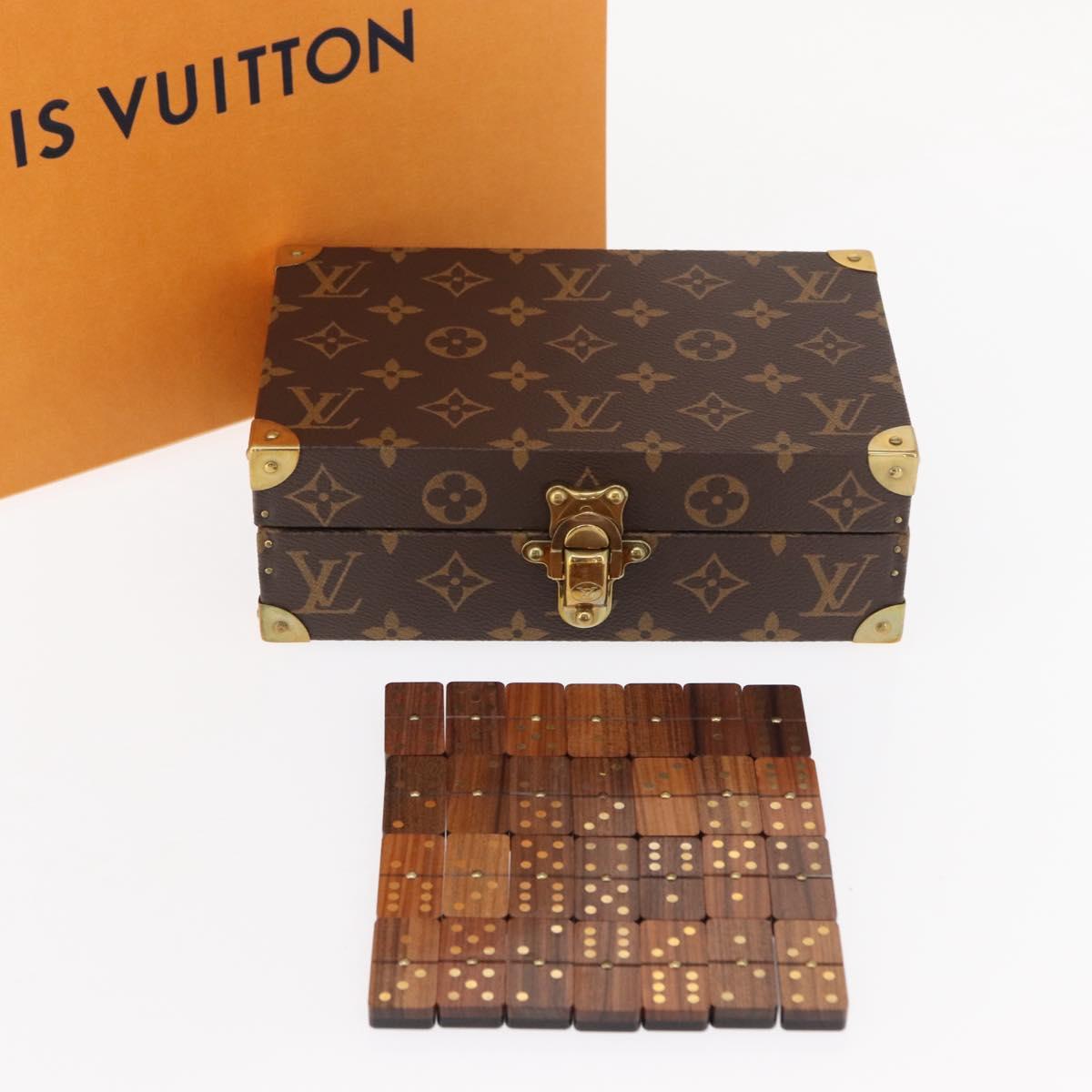 LOUIS VUITTON Monogram Coffret Domino Set Domino Clear LV Auth 155106SM