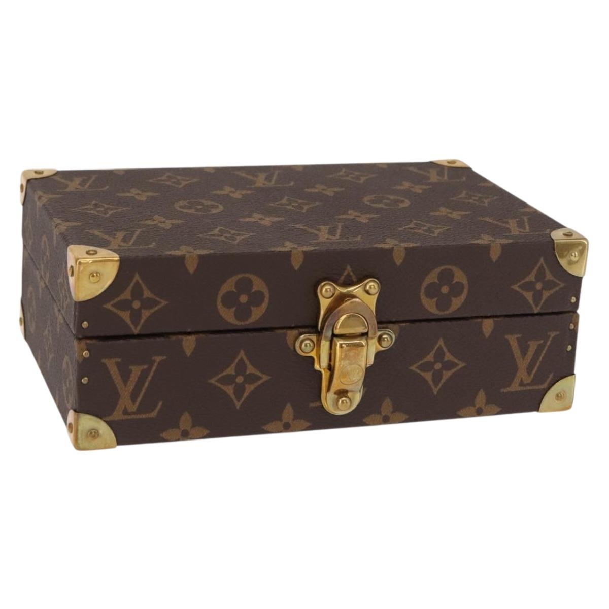 LOUIS VUITTON Monogram Coffret Domino Set Domino Clear LV Auth 155106SM