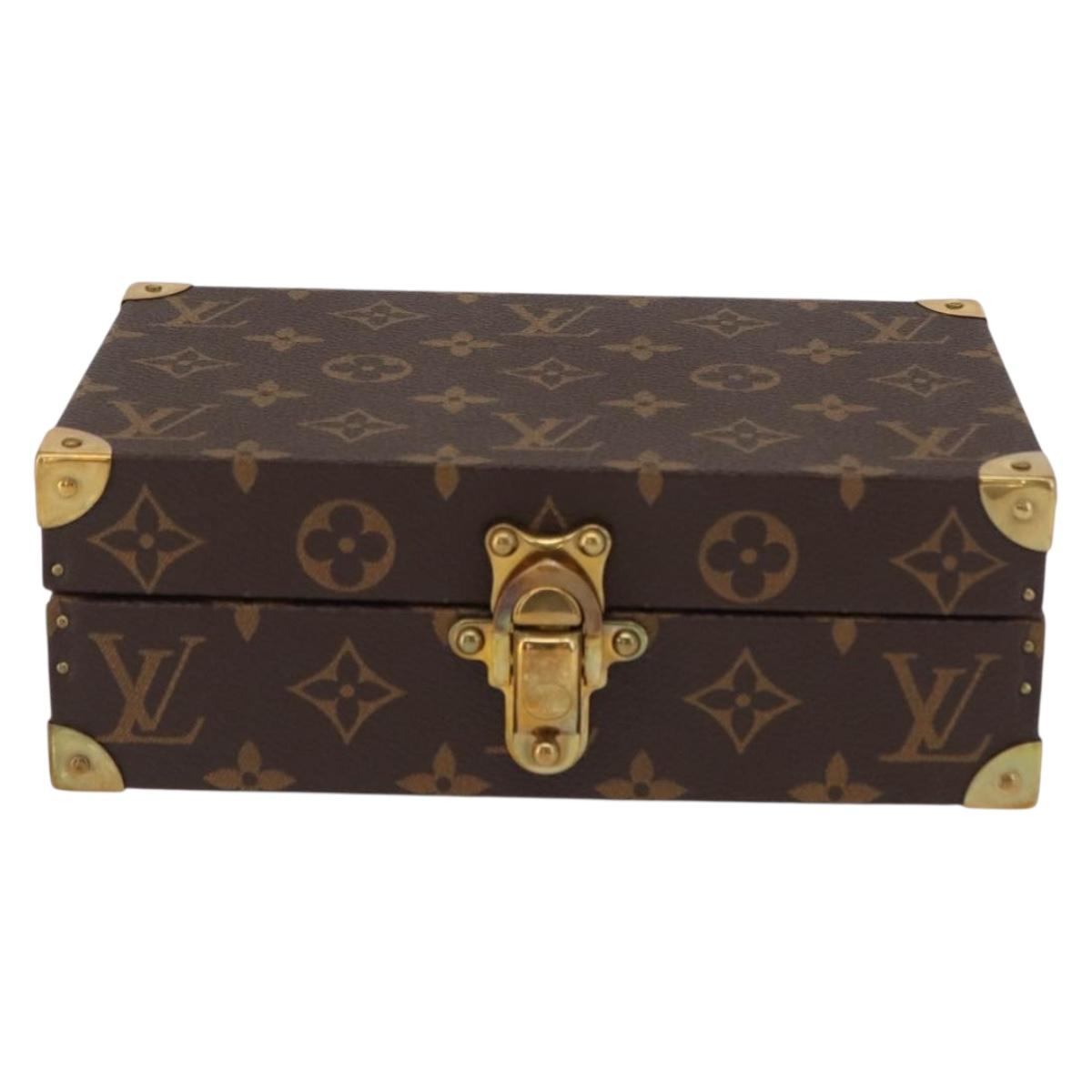 LOUIS VUITTON Monogram Coffret Domino Set Domino Clear LV Auth 155106SM