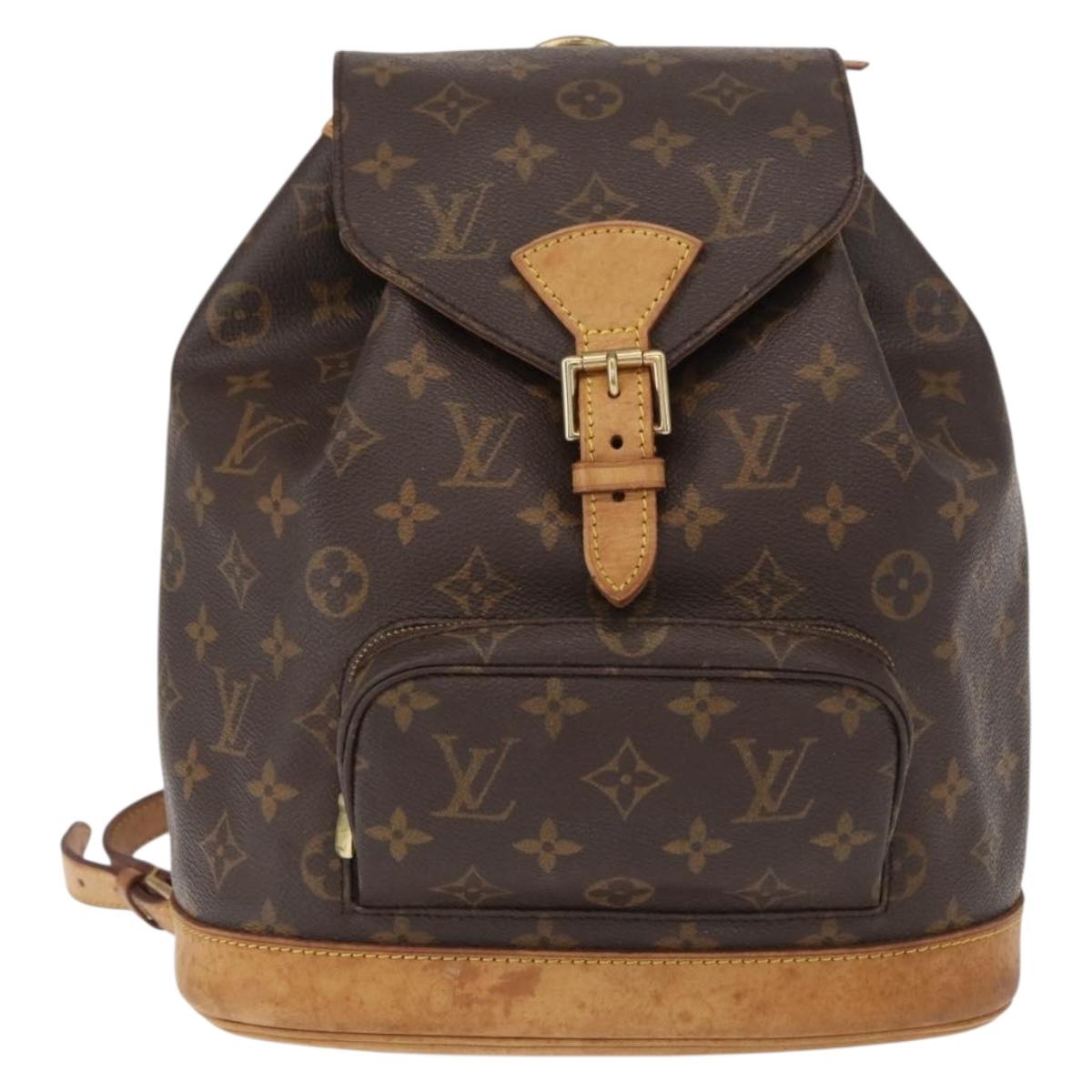 LOUIS VUITTON Monogram Montsouris MM Backpack M51136 LV Auth 155133