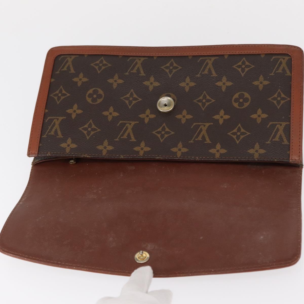 LOUIS VUITTON Monogram Pochette Dam GM Clutch Bag M51810 LV Auth 155136