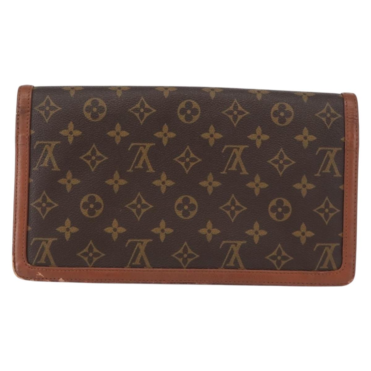 LOUIS VUITTON Monogram Pochette Dam GM Clutch Bag M51810 LV Auth 155136