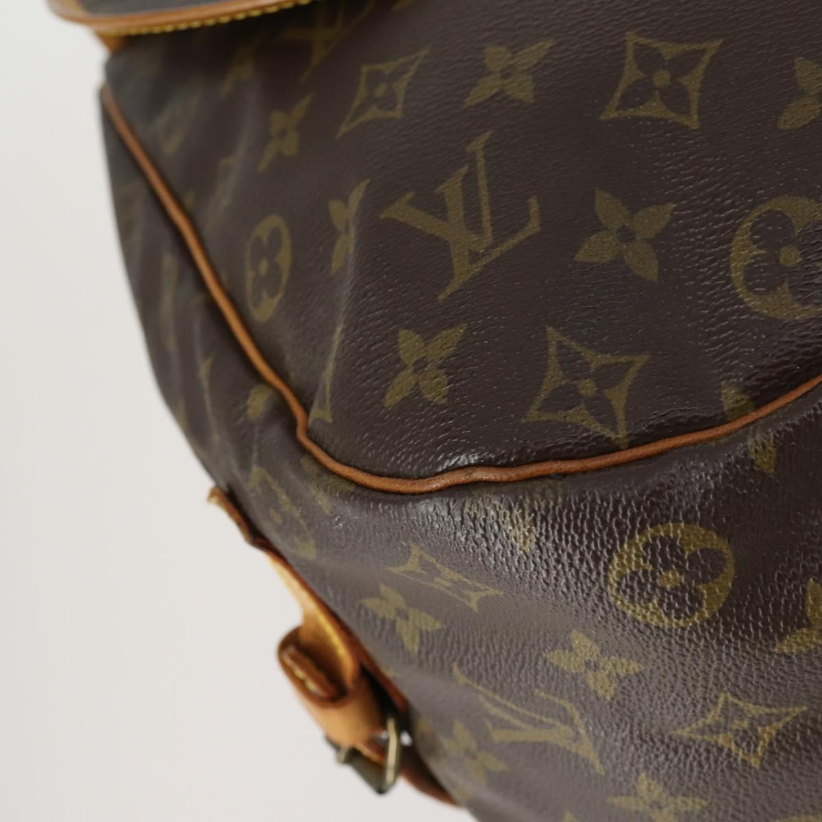 LOUIS VUITTON Monogram Saumur 35 Shoulder Bag M42254 LV Auth 155140