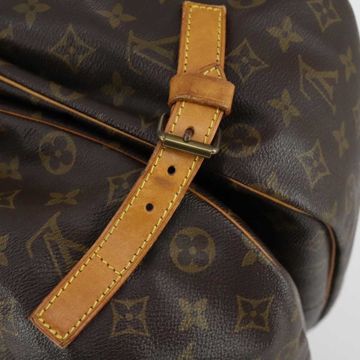 LOUIS VUITTON Monogram Saumur 35 Shoulder Bag M42254 LV Auth 155140