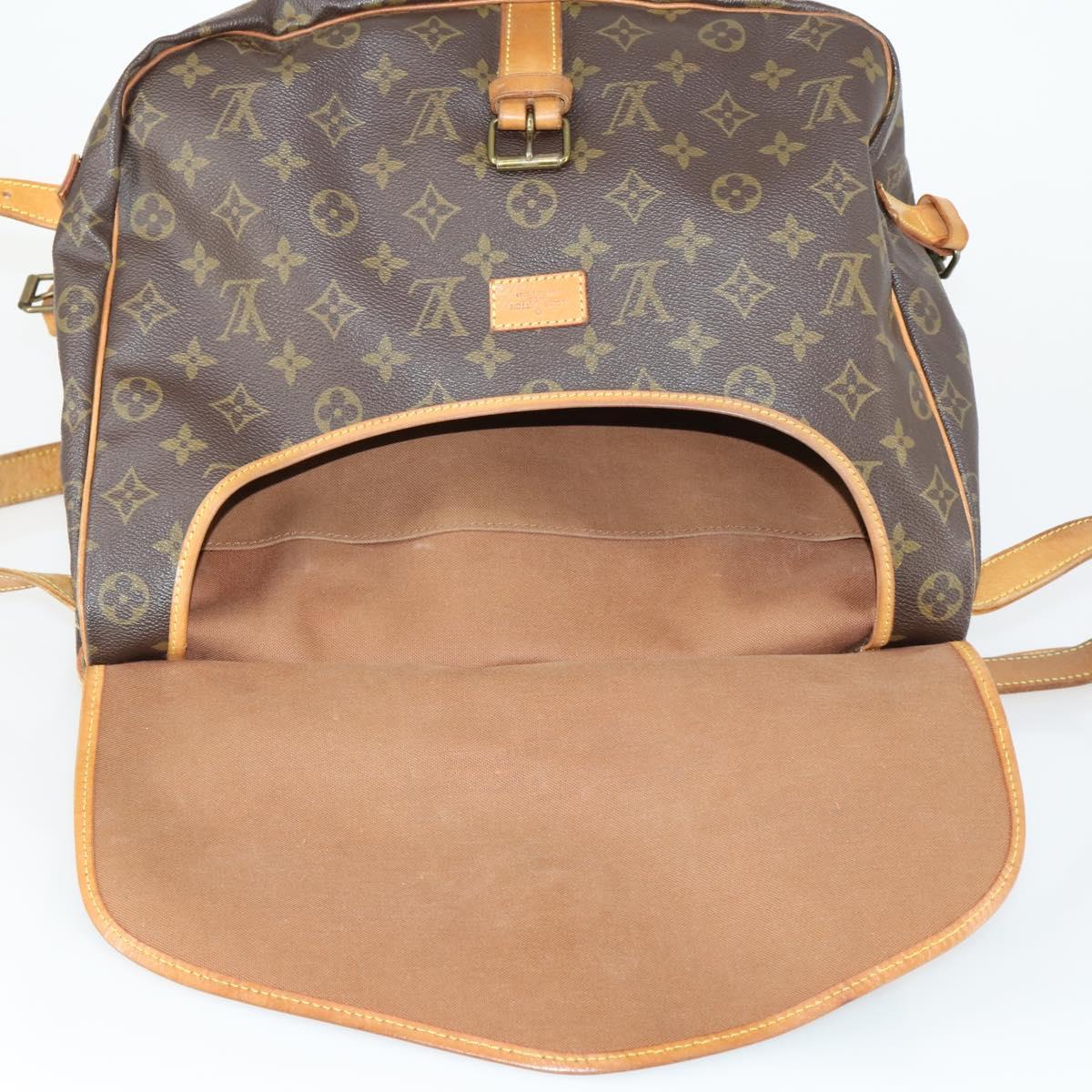 LOUIS VUITTON Monogram Saumur 35 Shoulder Bag M42254 LV Auth 155140