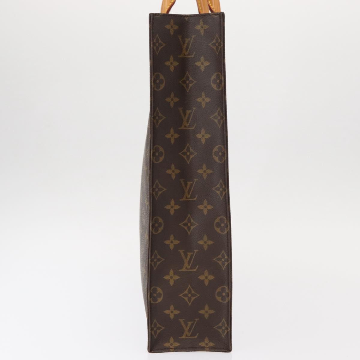 LOUIS VUITTON Monogram Sac Plat Hand Bag M51140 LV Auth 155141