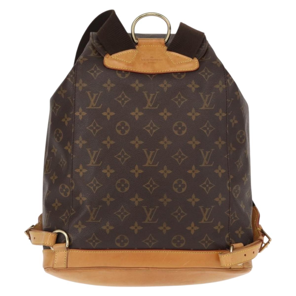 LOUIS VUITTON Monogram Montsouris GM Backpack M51135 LV Auth 155142