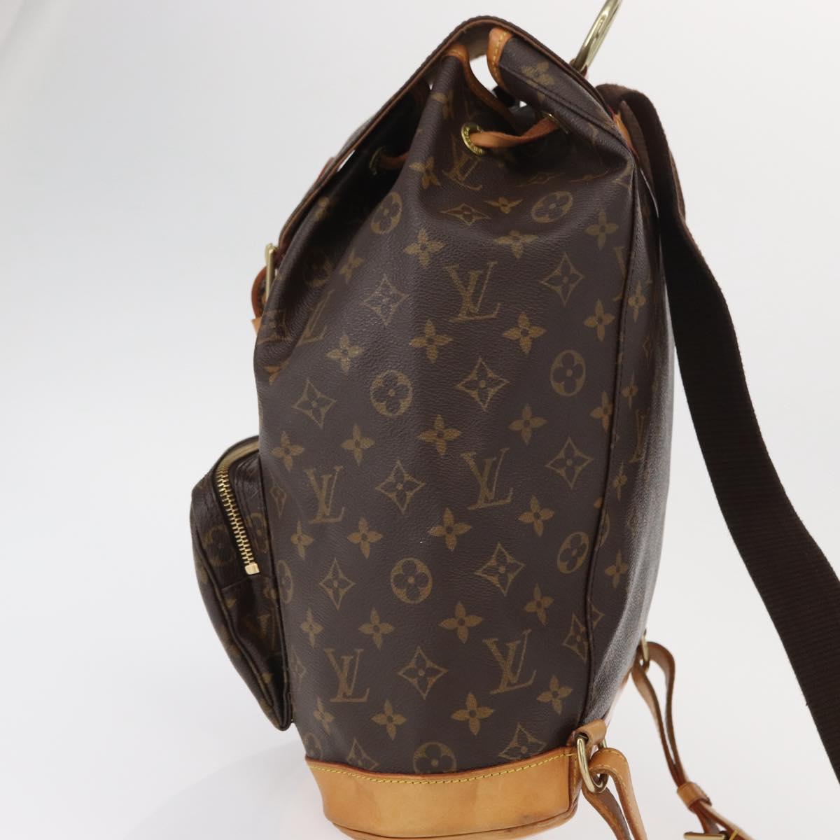 LOUIS VUITTON Monogram Montsouris GM Backpack M51135 LV Auth 155142