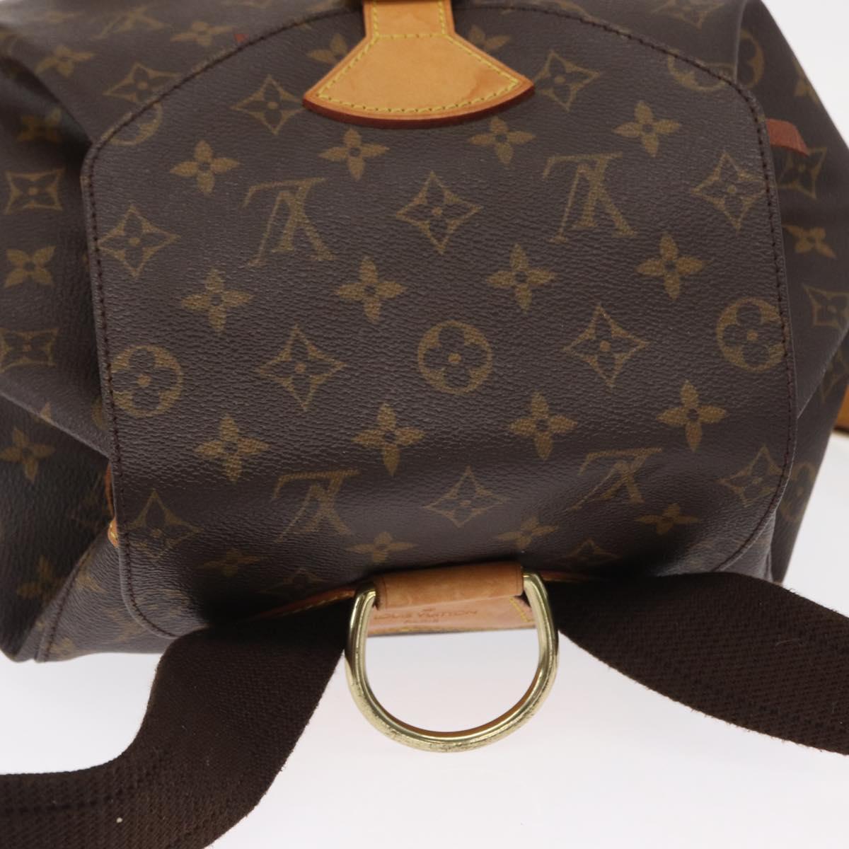 LOUIS VUITTON Monogram Montsouris GM Backpack M51135 LV Auth 155142