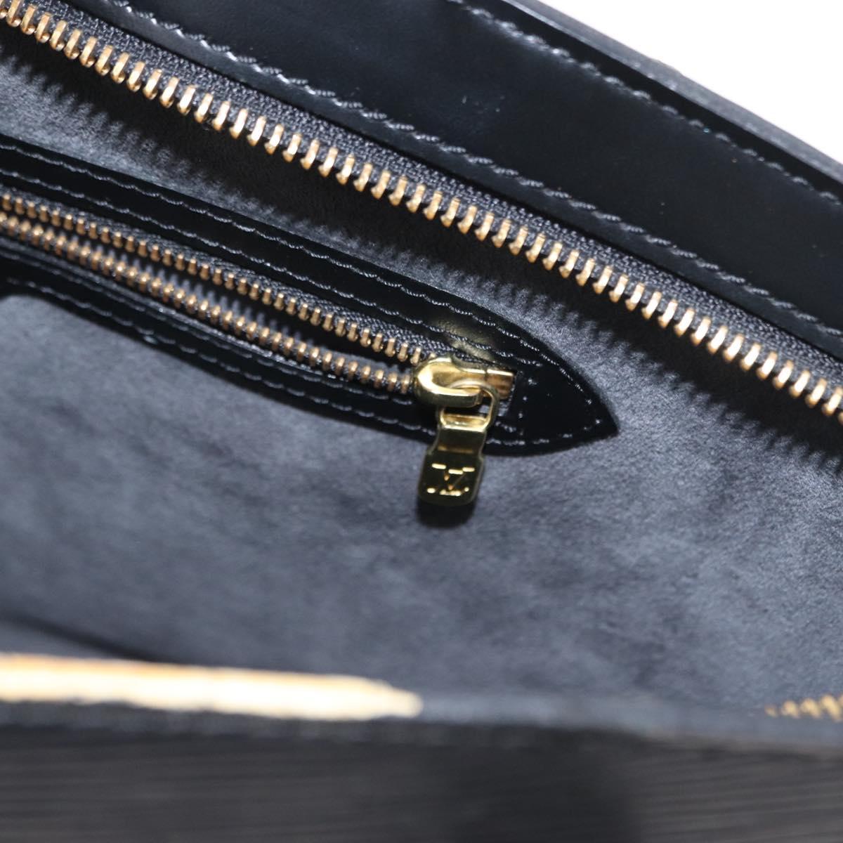LOUIS VUITTON Epi Saint Jacques Shopping Shoulder Bag Black M52262 Auth 155149