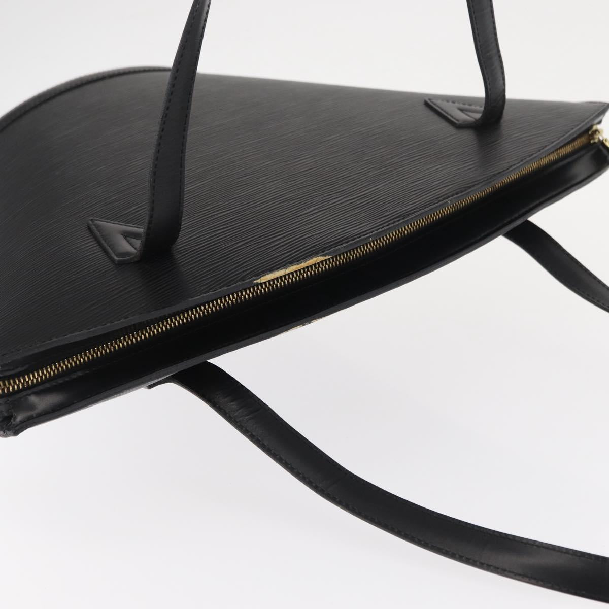 LOUIS VUITTON Epi Saint Jacques Shopping Shoulder Bag Black M52262 Auth 155149