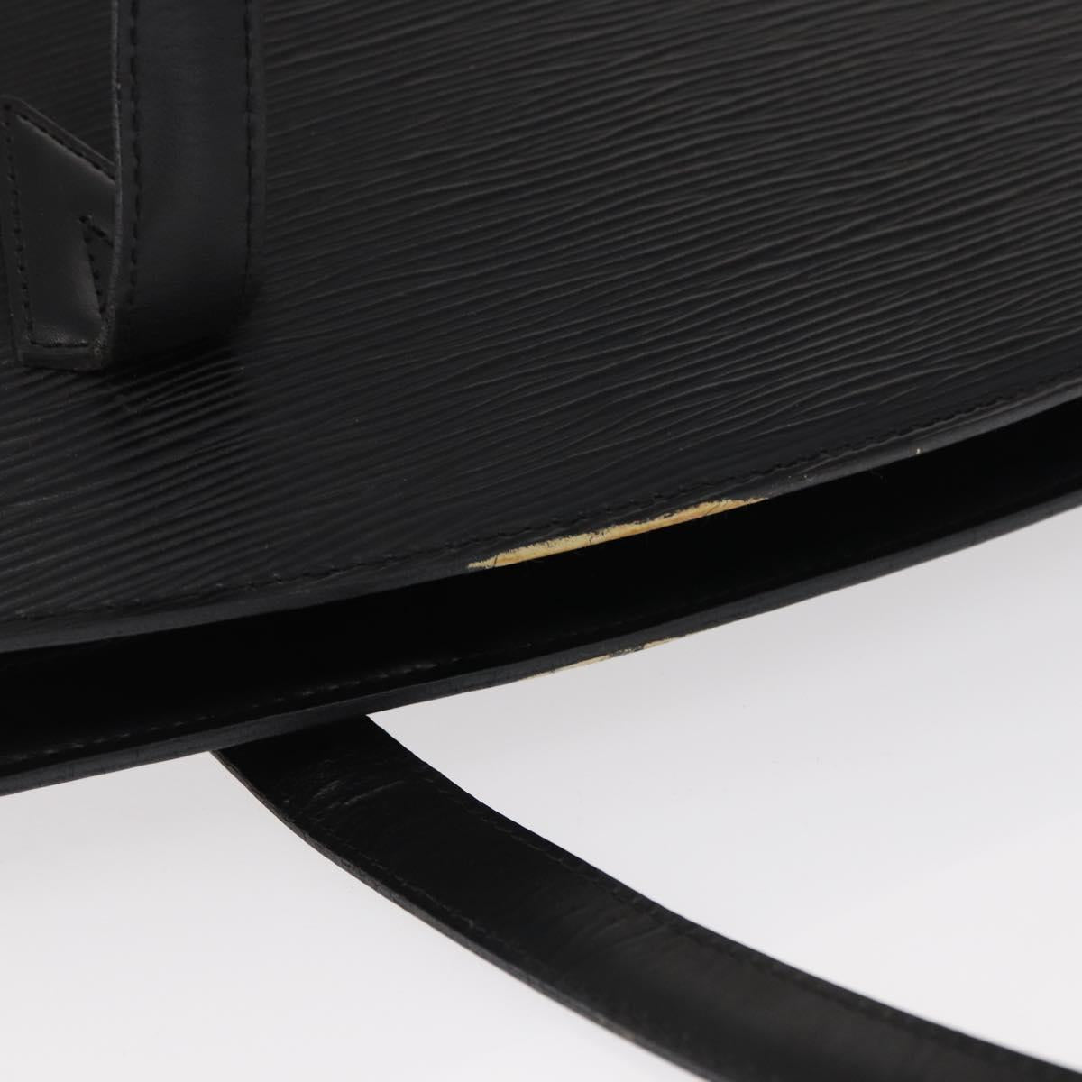 LOUIS VUITTON Epi Saint Jacques Shopping Shoulder Bag Black M52262 Auth 155149