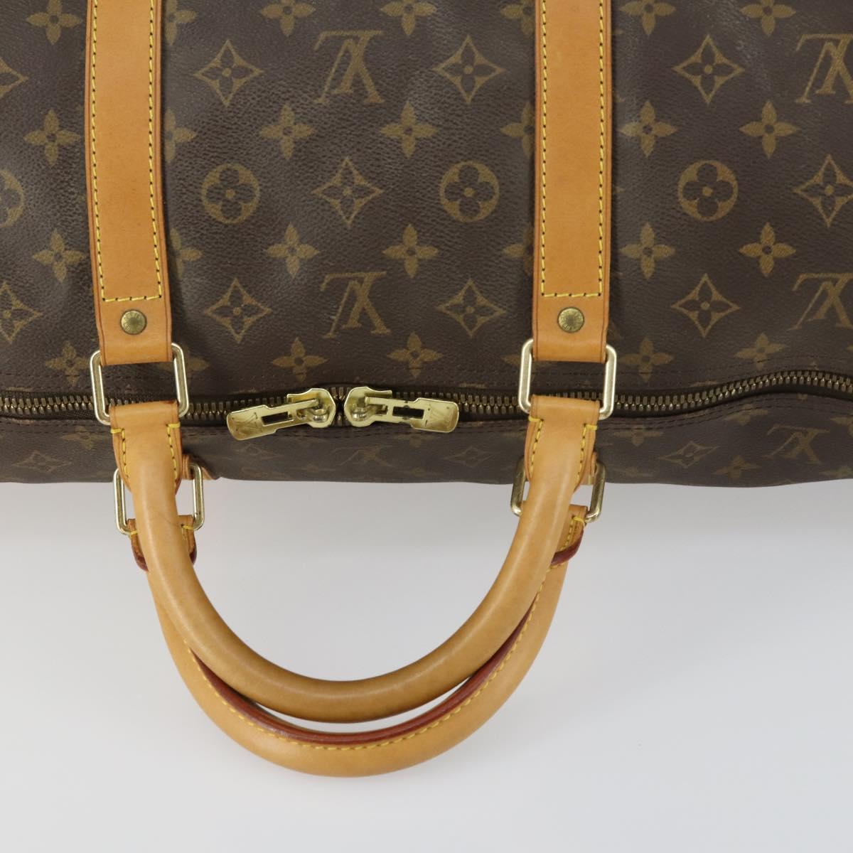 LOUIS VUITTON Monogram Keepall 60 Boston Bag M41422 LV Auth 155159