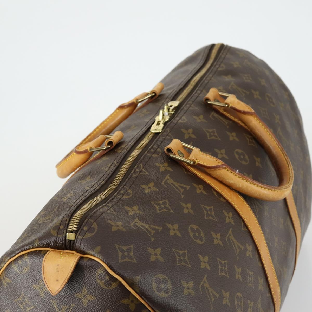 LOUIS VUITTON Monogram Keepall 50 Boston Bag M41426 LV Auth 155160