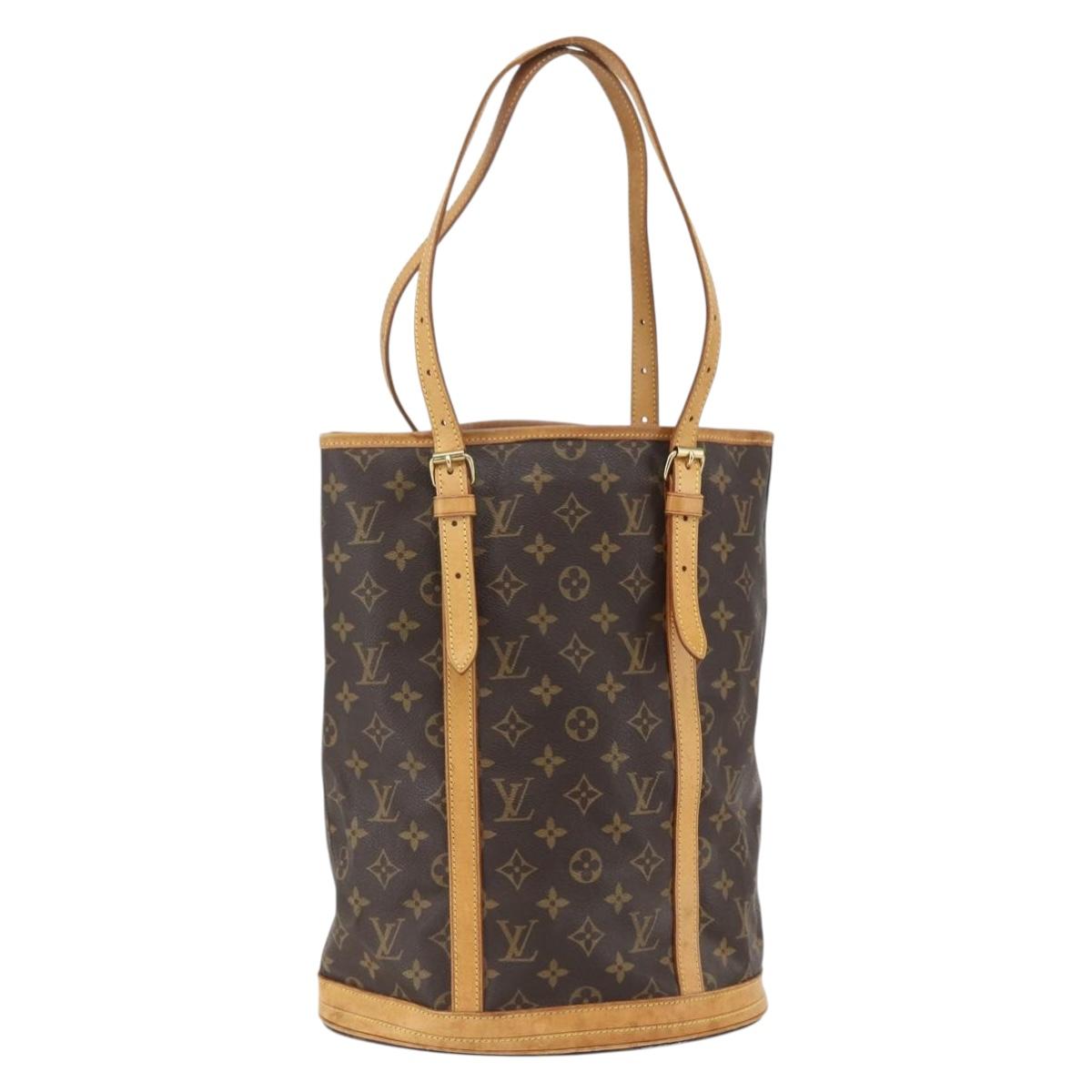 LOUIS VUITTON Monogram Bucket GM Shoulder Bag M42236 LV Auth 155162