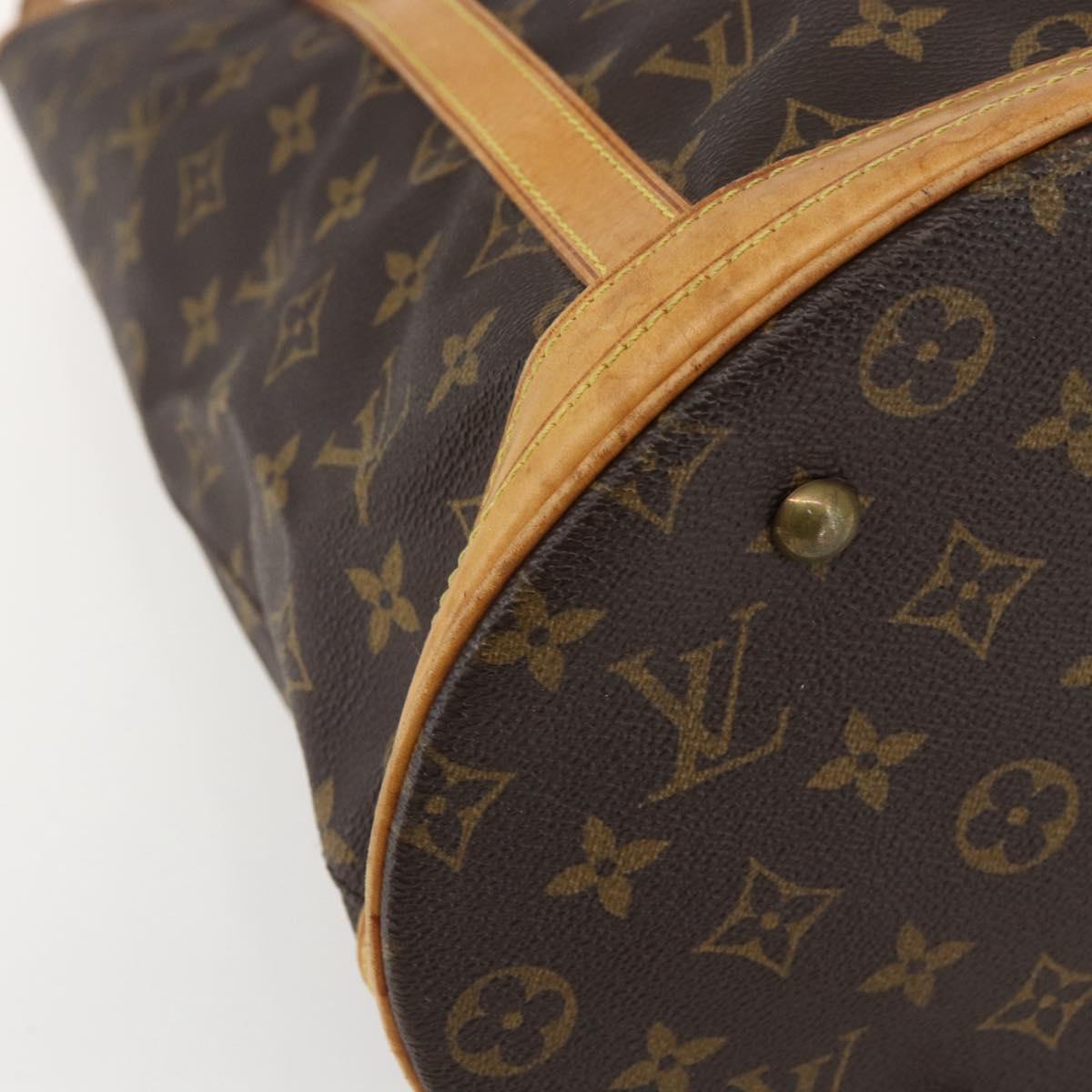 LOUIS VUITTON Monogram Bucket GM Shoulder Bag M42236 LV Auth 155162