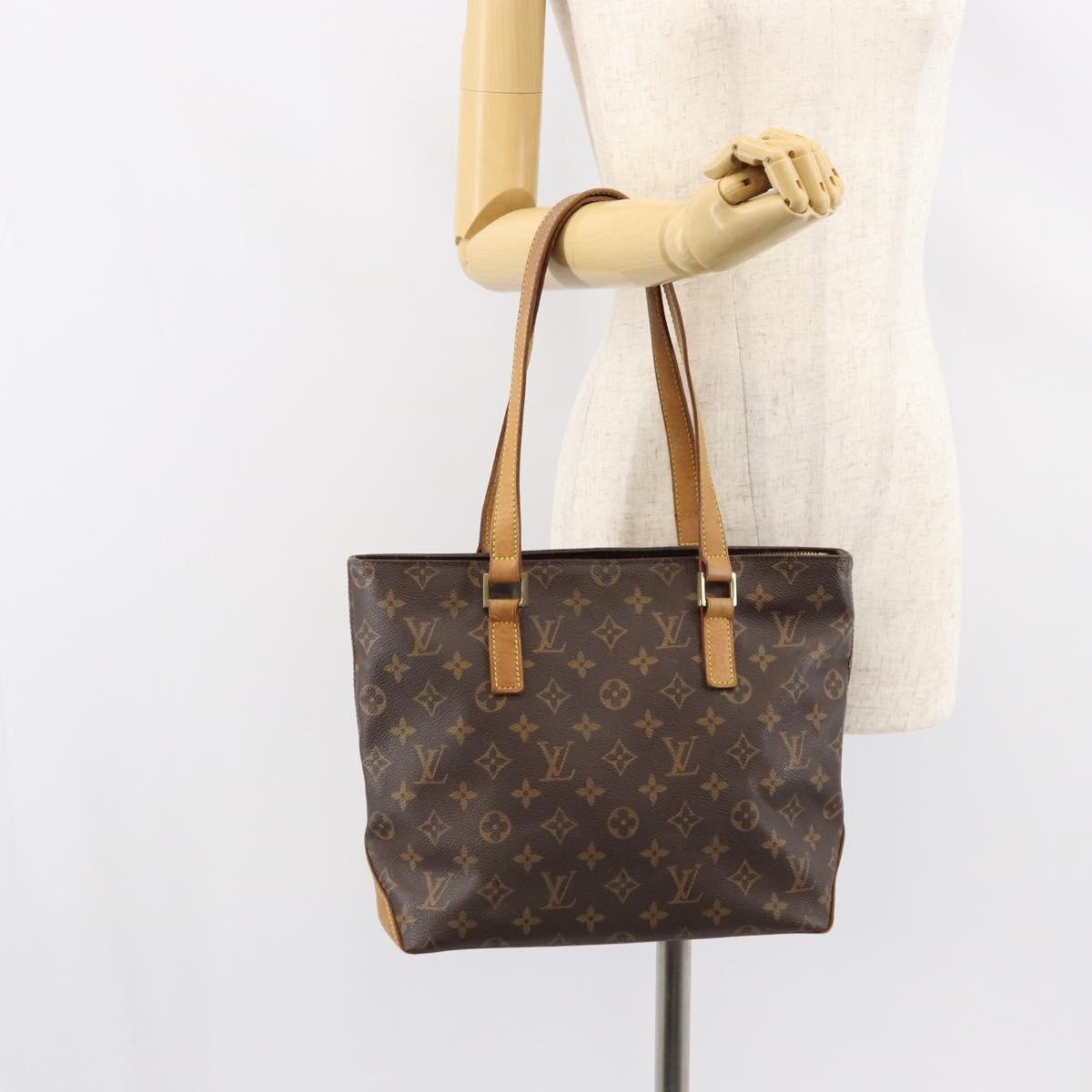 LOUIS VUITTON Monogram Cabas Piano Tote Bag M51148 LV Auth 155163