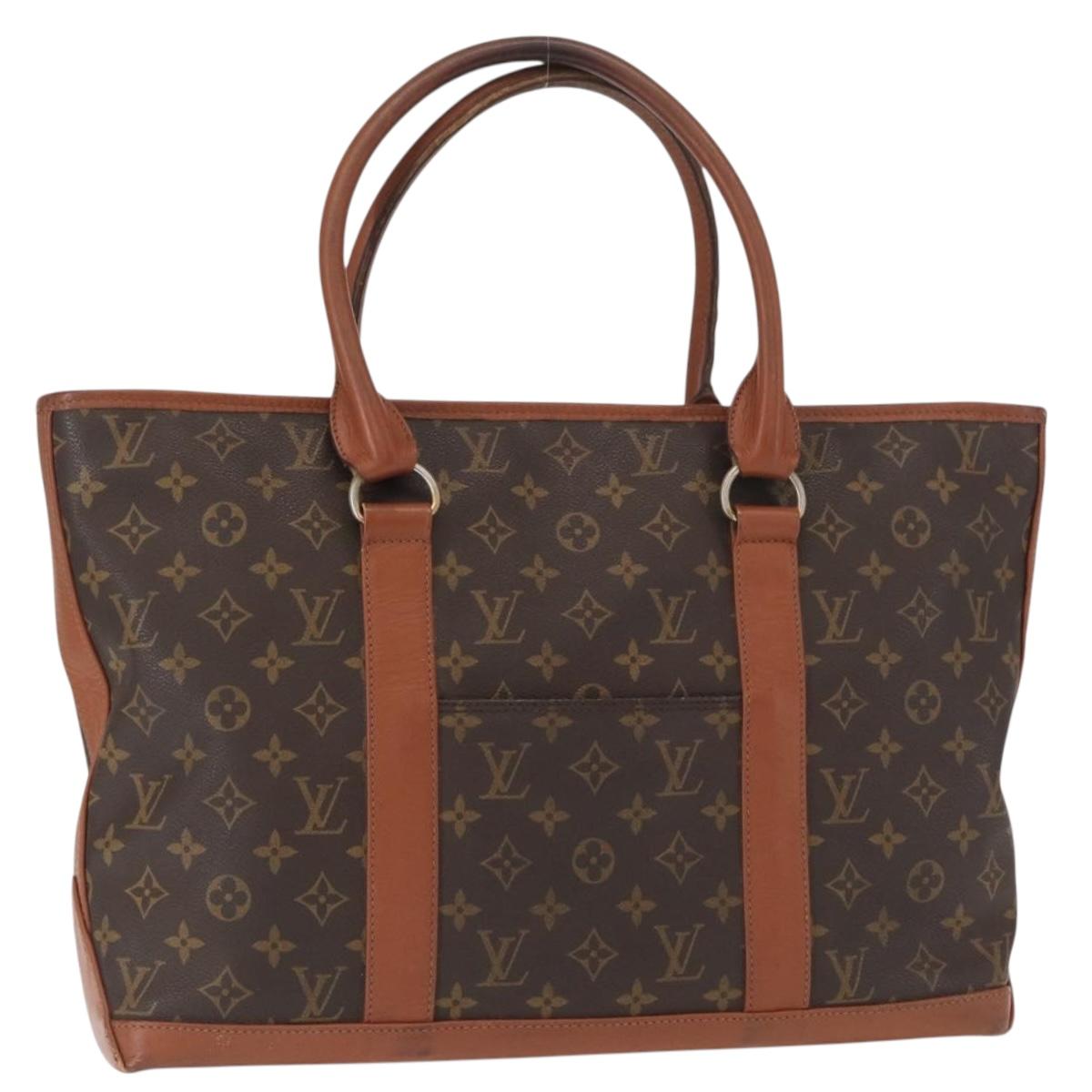 LOUIS VUITTON Monogram Sac Weekend PM Hand Bag M42425 LV Auth 155164