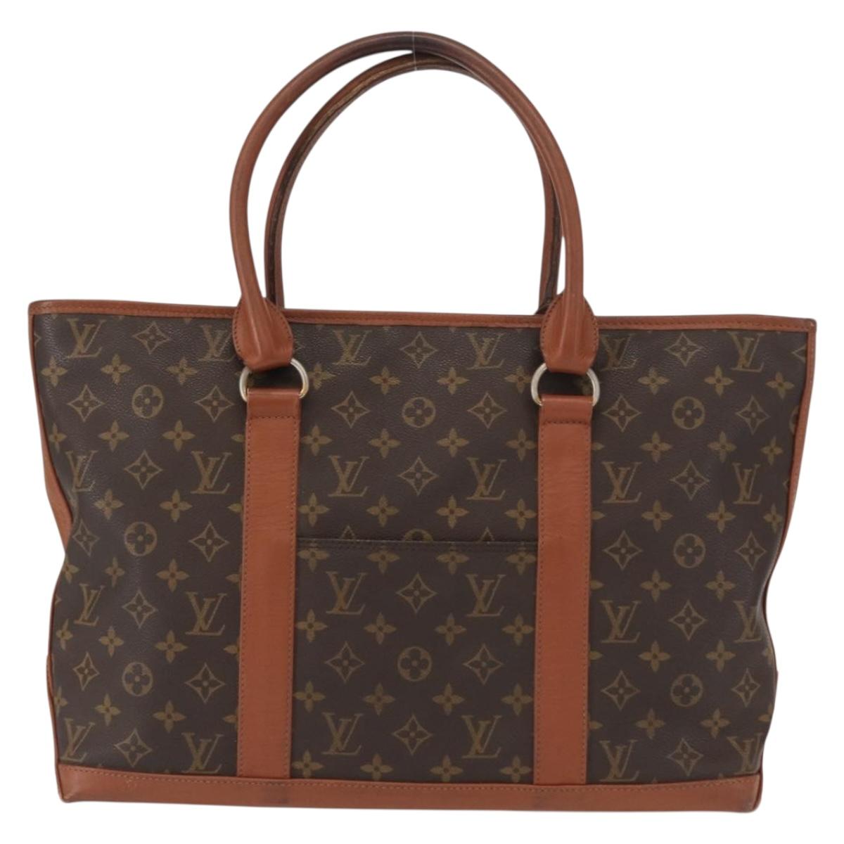 LOUIS VUITTON Monogram Sac Weekend PM Hand Bag M42425 LV Auth 155164