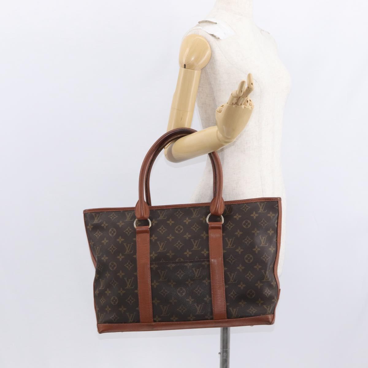 LOUIS VUITTON Monogram Sac Weekend PM Hand Bag M42425 LV Auth 155164