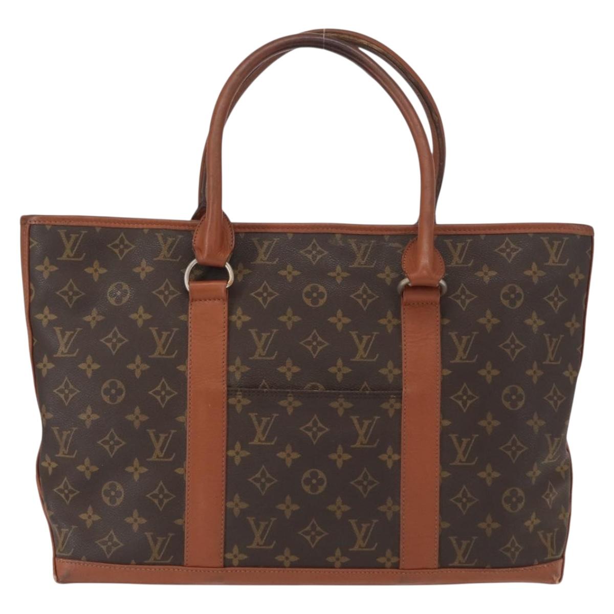 LOUIS VUITTON Monogram Sac Weekend PM Hand Bag M42425 LV Auth 155164