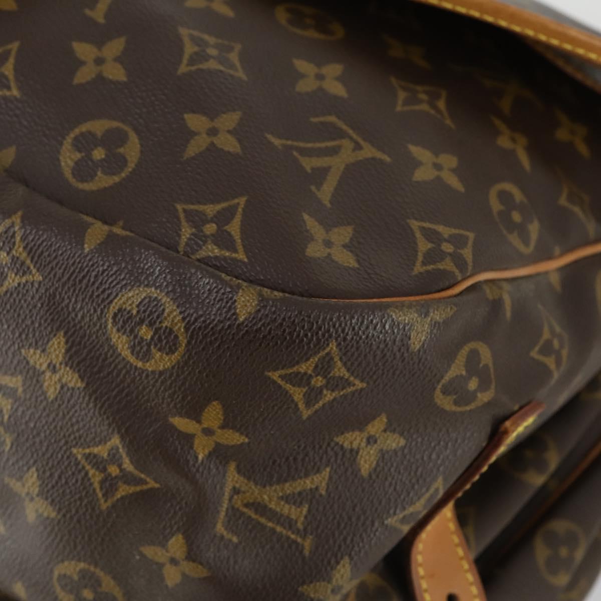 LOUIS VUITTON Monogram Saumur 35 Shoulder Bag M42254 LV Auth 155167