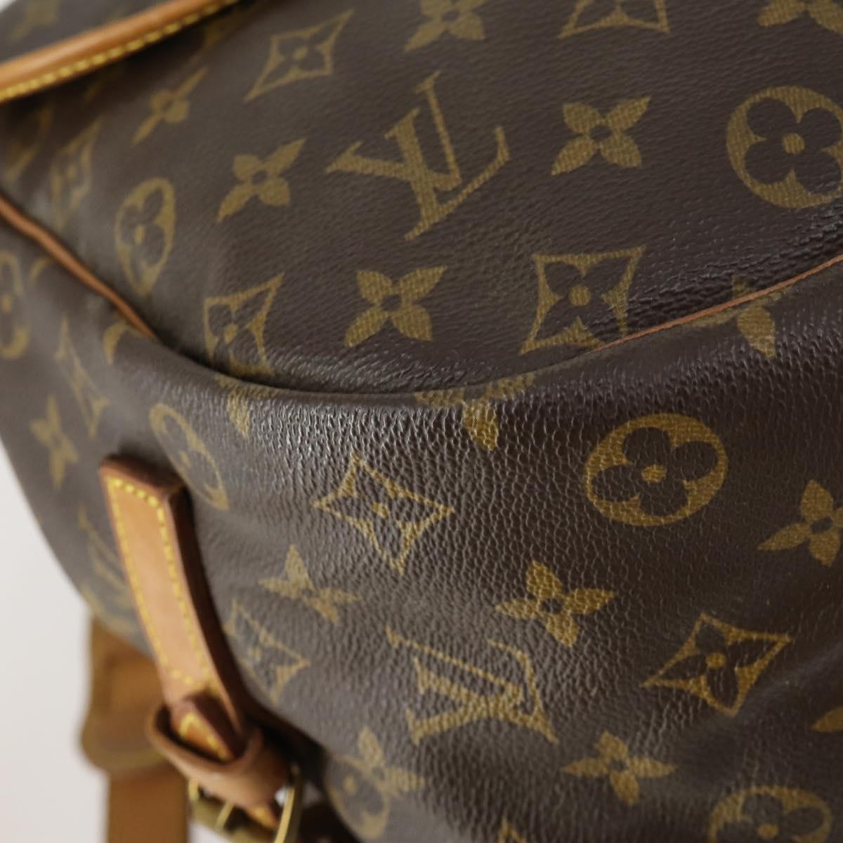 LOUIS VUITTON Monogram Saumur 35 Shoulder Bag M42254 LV Auth 155167