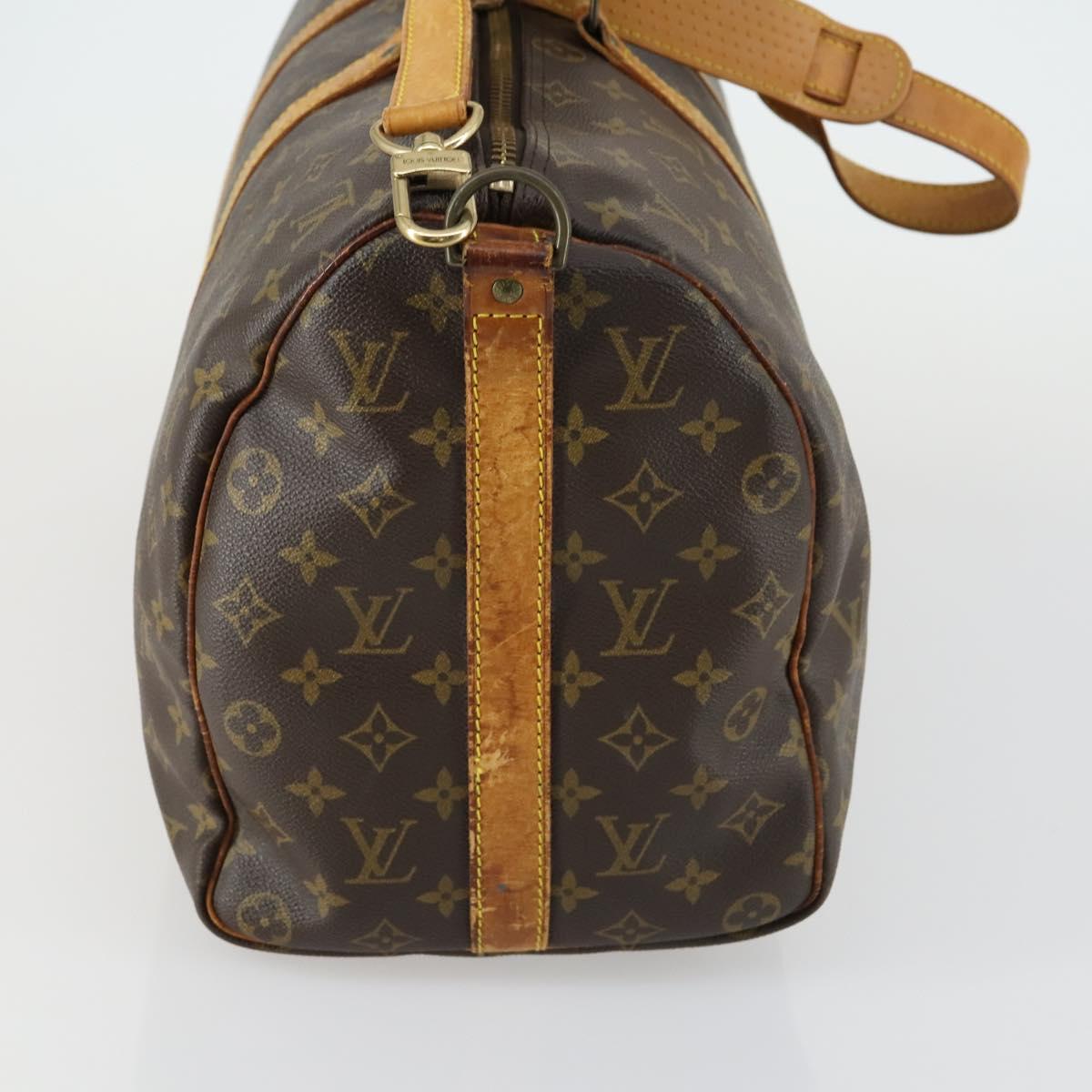 LOUIS VUITTON Monogram Keepall Bandouliere 45 Boston Bag M41418 LV Auth 155169