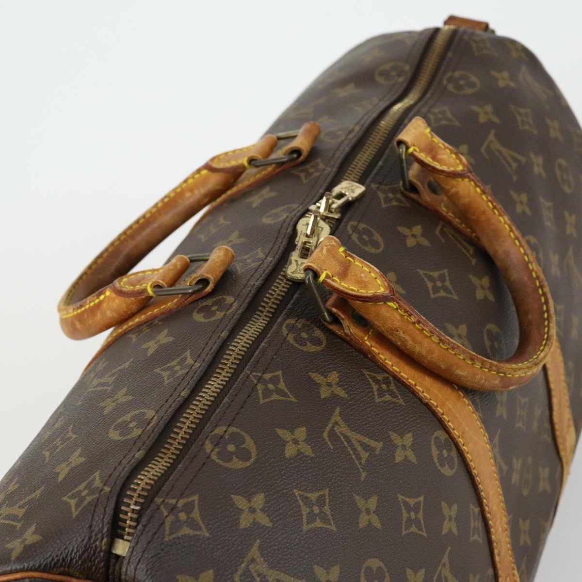 LOUIS VUITTON Monogram Keepall Bandouliere 45 Boston Bag M41418 LV Auth 155169