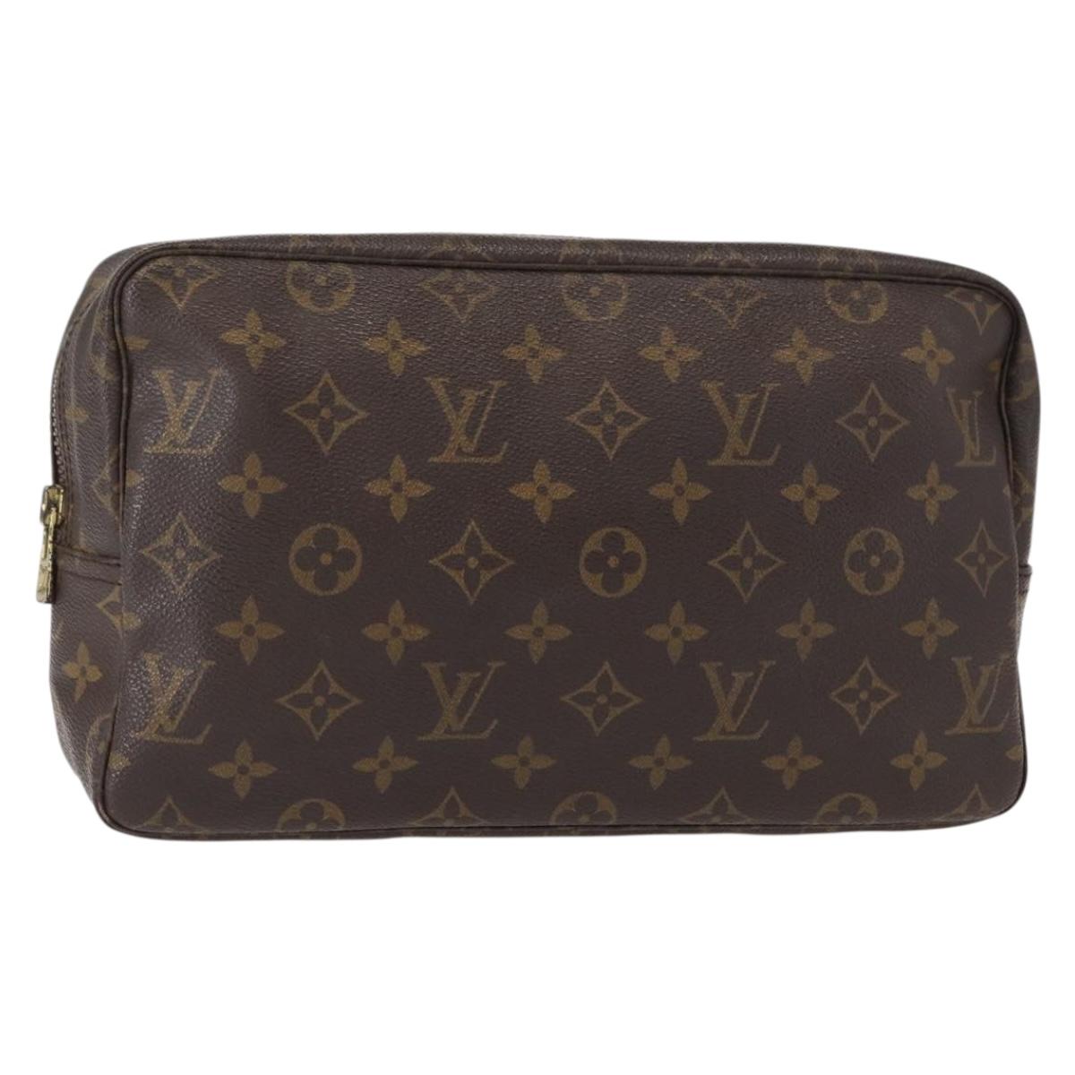LOUIS VUITTON Monogram Trousse Toilette 28 Clutch Bag M47522 LV Auth 155172