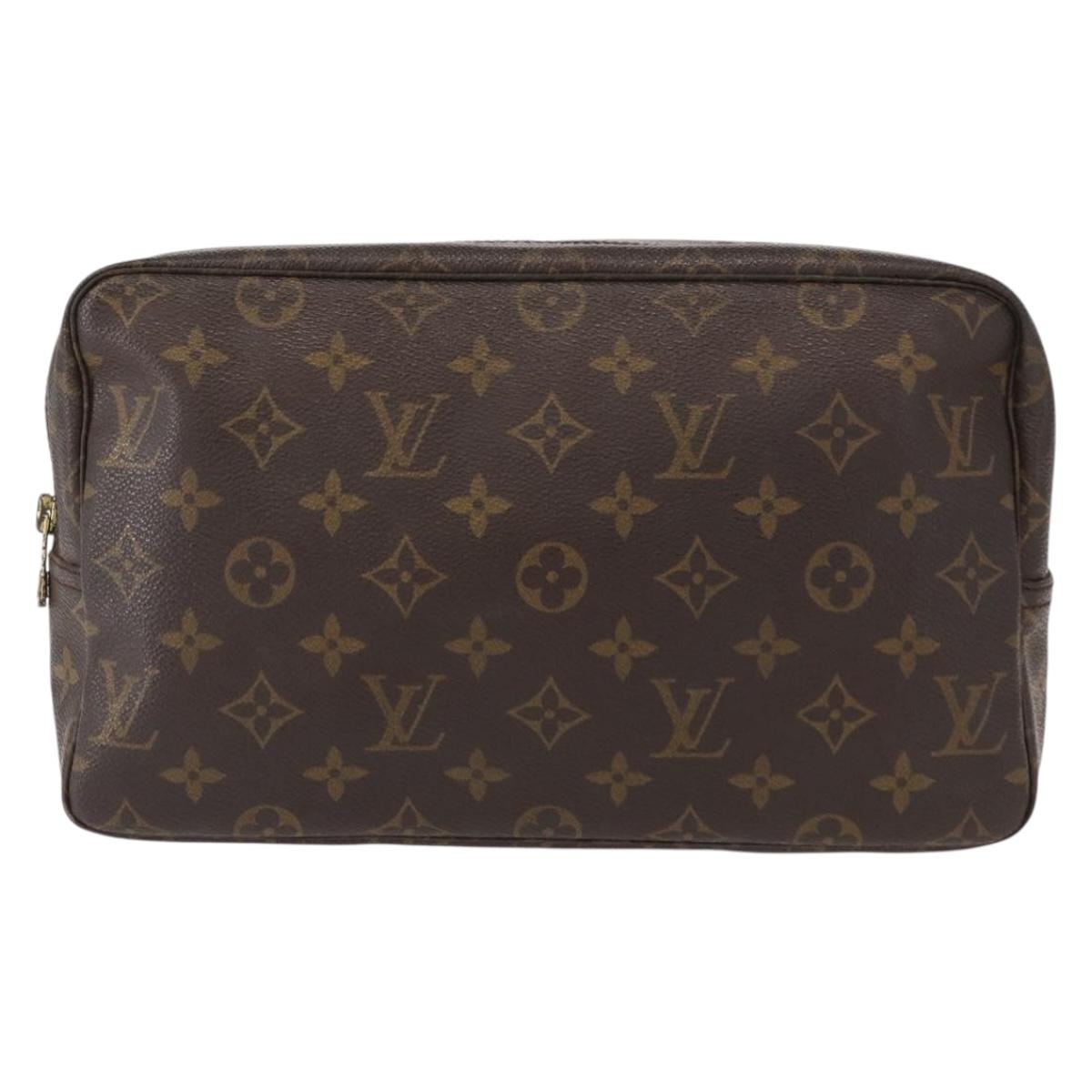LOUIS VUITTON Monogram Trousse Toilette 28 Clutch Bag M47522 LV Auth 155172