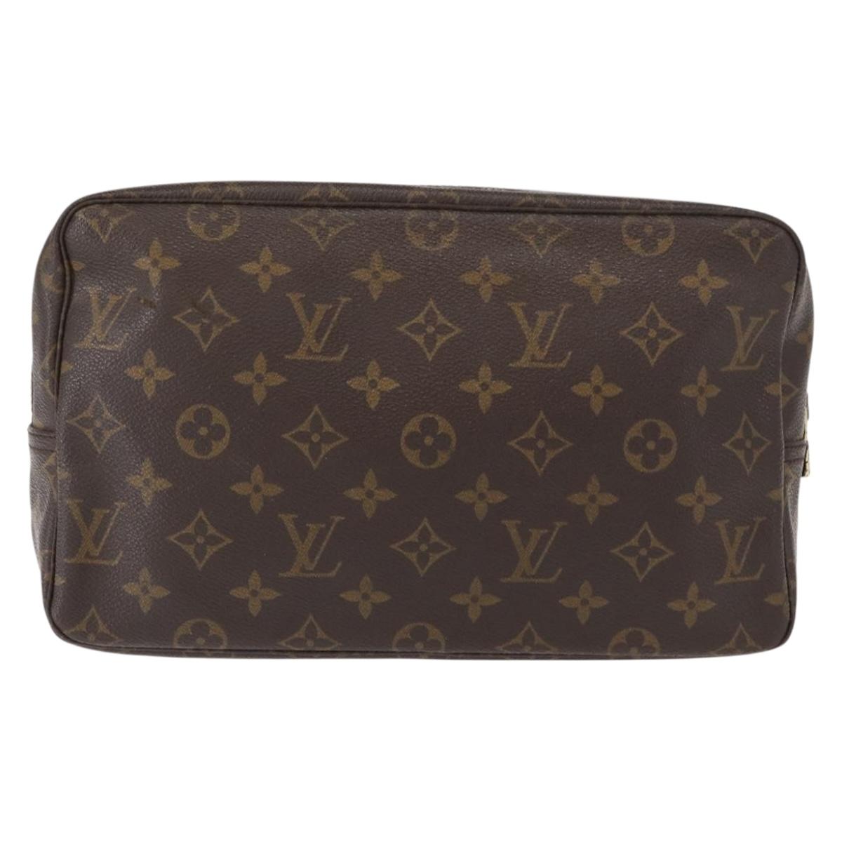 LOUIS VUITTON Monogram Trousse Toilette 28 Clutch Bag M47522 LV Auth 155172