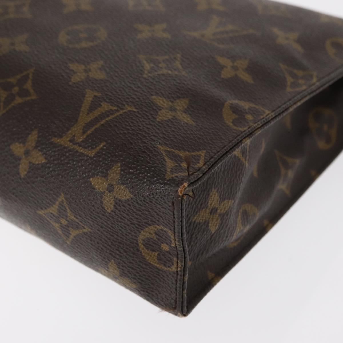 LOUIS VUITTON Monogram Poche Toilette 26 Pouch M47542 LV Auth 155174