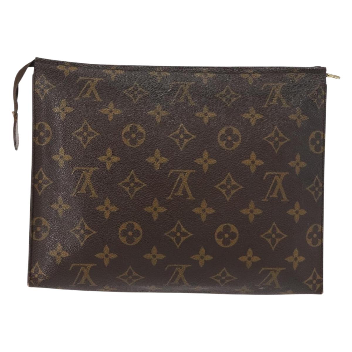 LOUIS VUITTON Monogram Poche Toilette 26 Pouch M47542 LV Auth 155174