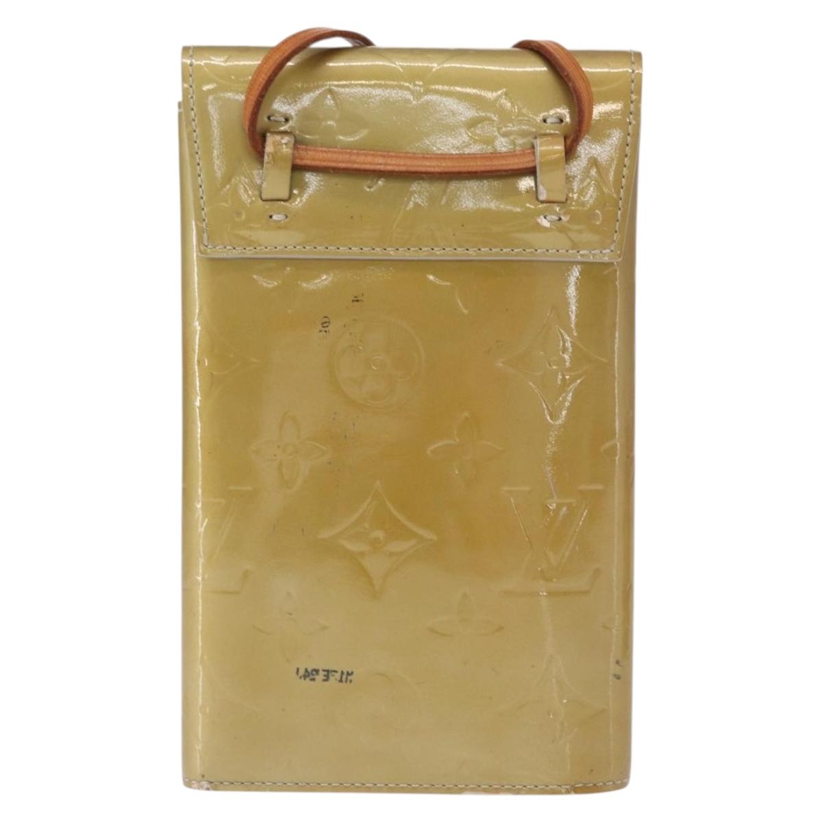 LOUIS VUITTON Monogram Vernis Walker Wallet Gris M91031 LV Auth 155176