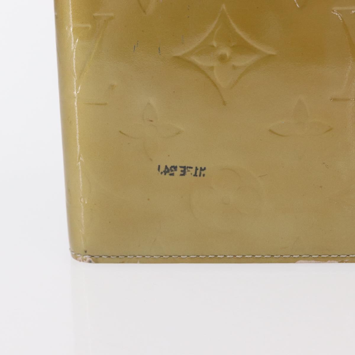 LOUIS VUITTON Monogram Vernis Walker Wallet Gris M91031 LV Auth 155176