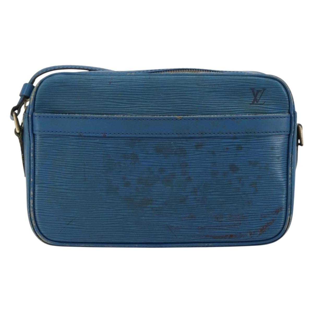 LOUIS VUITTON Epi Trocadero 23 Shoulder Bag Blue M52305 LV Auth 155178