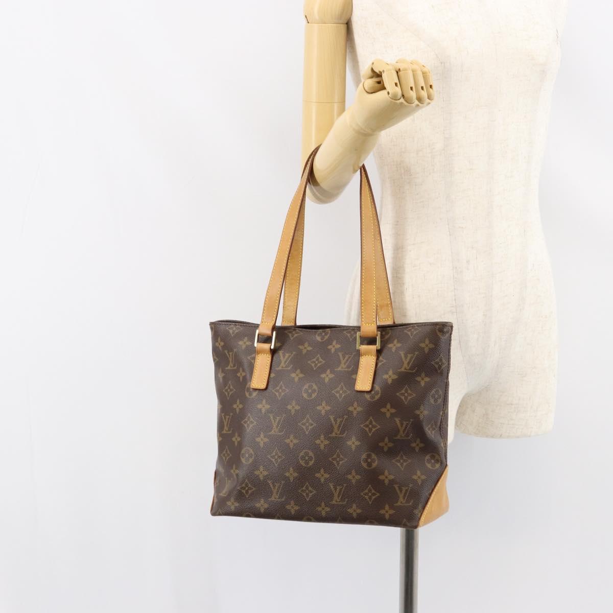 LOUIS VUITTON Monogram Cabas Piano Tote Bag M51148 LV Auth 155181