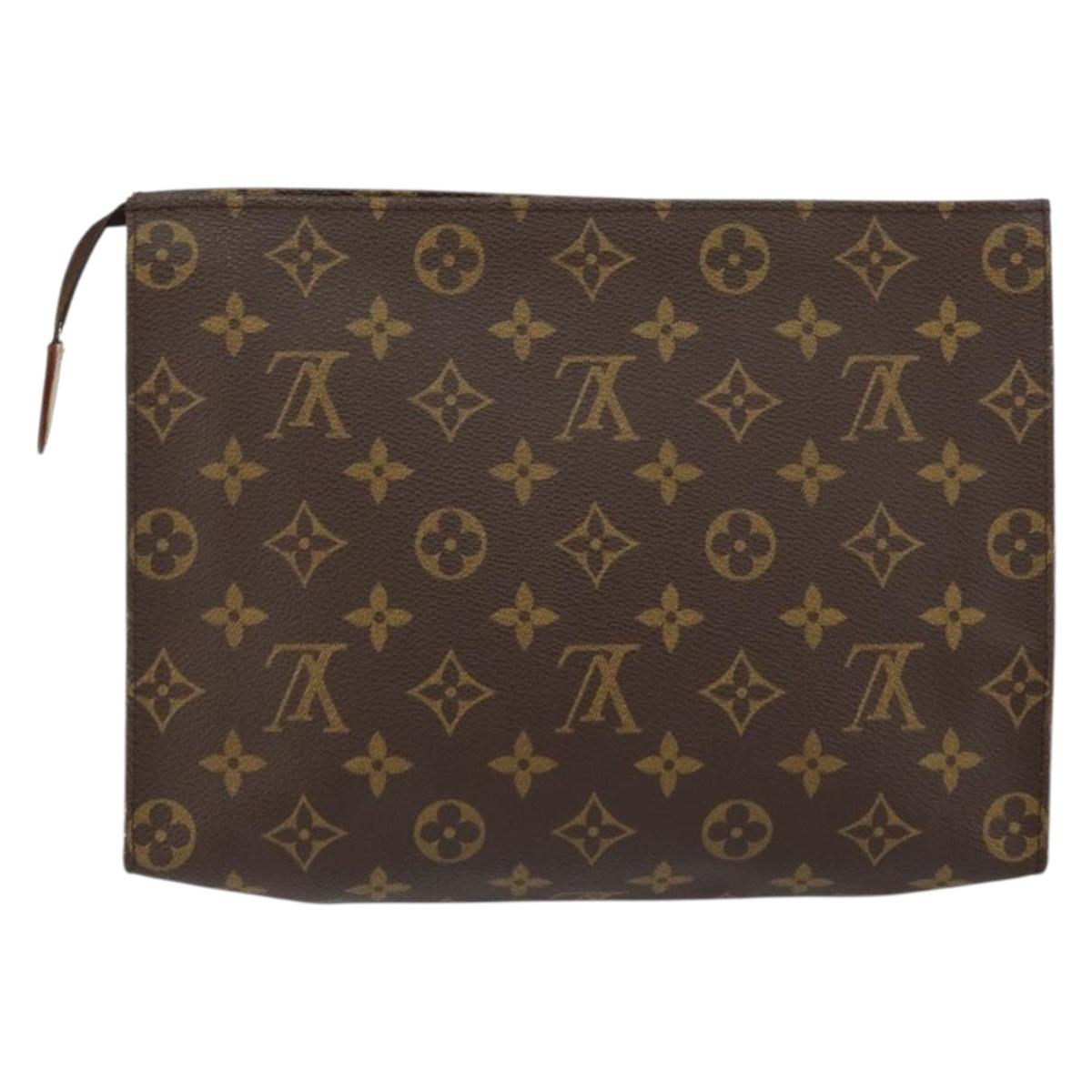 LOUIS VUITTON Monogram Poche Toilette 26 Pouch M47542 LV Auth 155182
