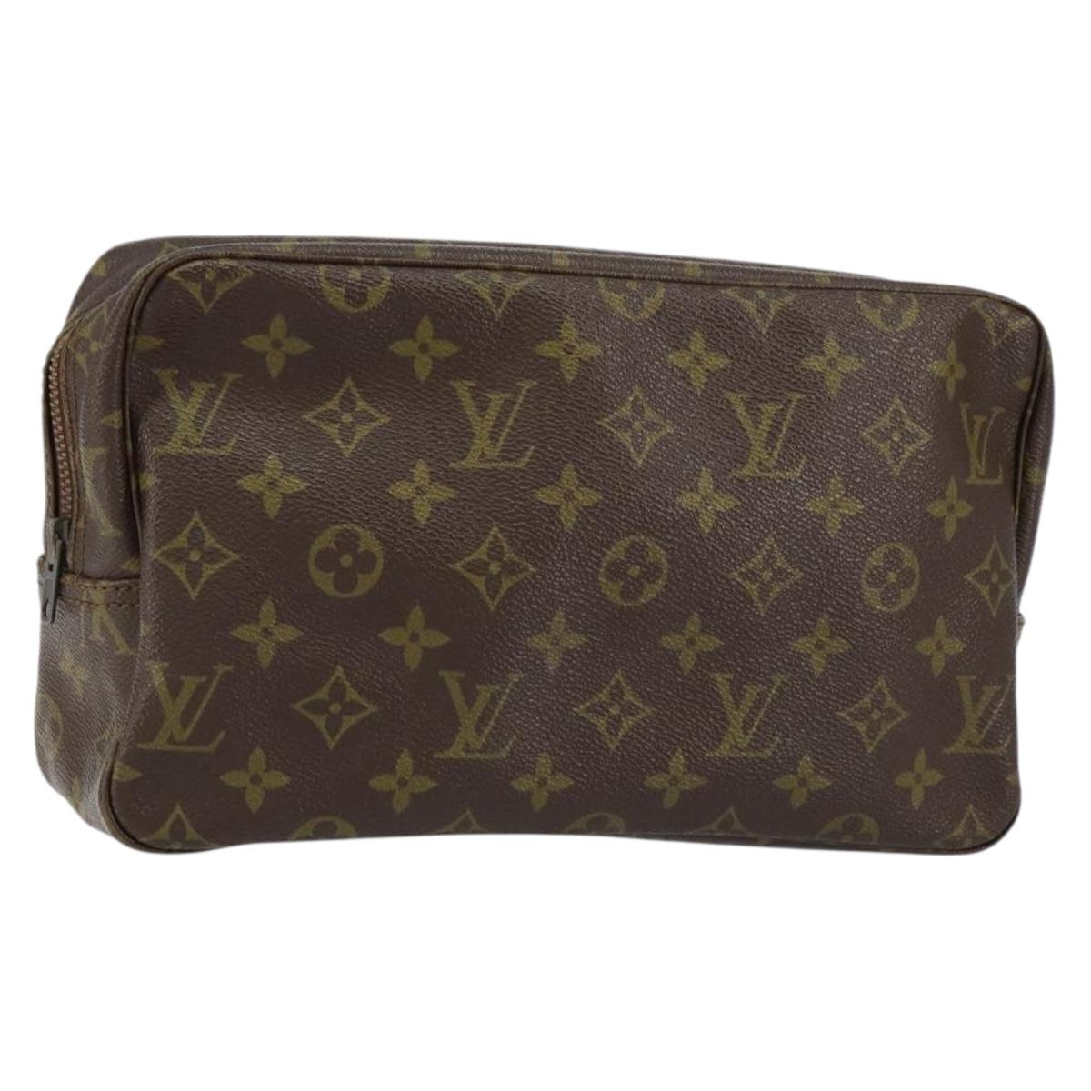 LOUIS VUITTON Monogram Trousse Toilette 28 Clutch Bag M47522 LV Auth 155186