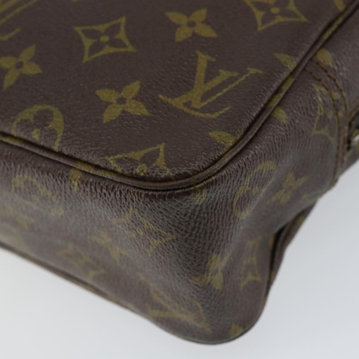 LOUIS VUITTON Monogram Trousse Toilette 28 Clutch Bag M47522 LV Auth 155186