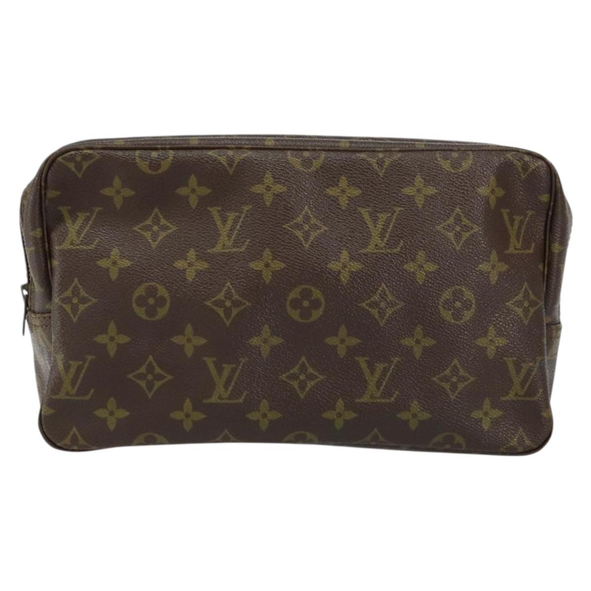 LOUIS VUITTON Monogram Trousse Toilette 28 Clutch Bag M47522 LV Auth 155186