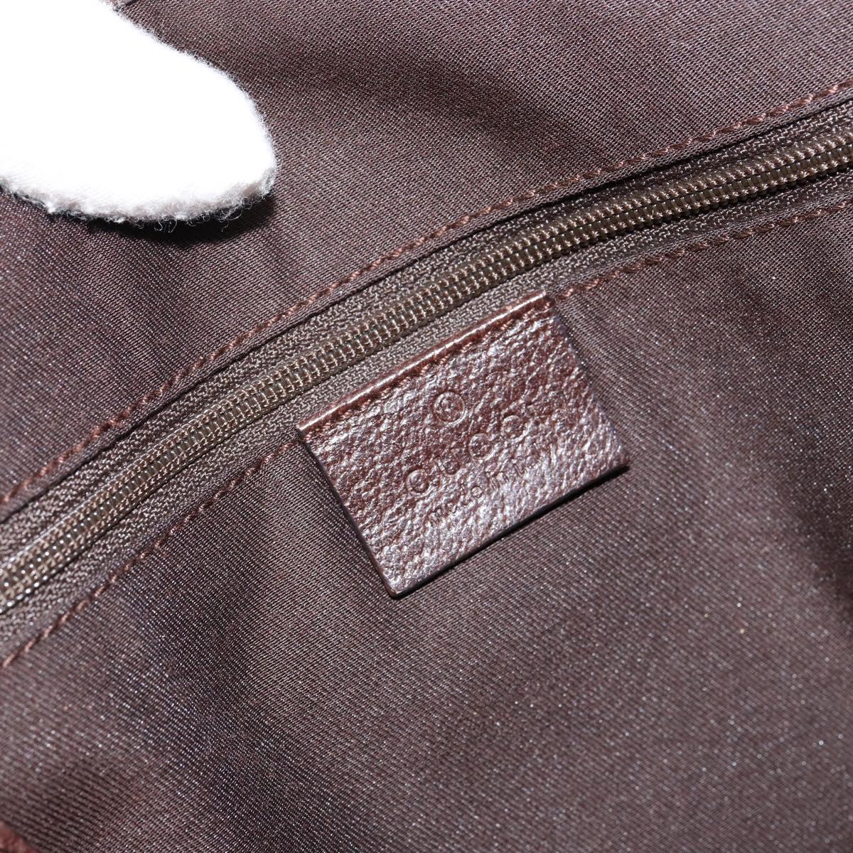 GUCCI GG Canvas Web Sherry Line Hand Bag Beige Red Green 145810 Auth 155191